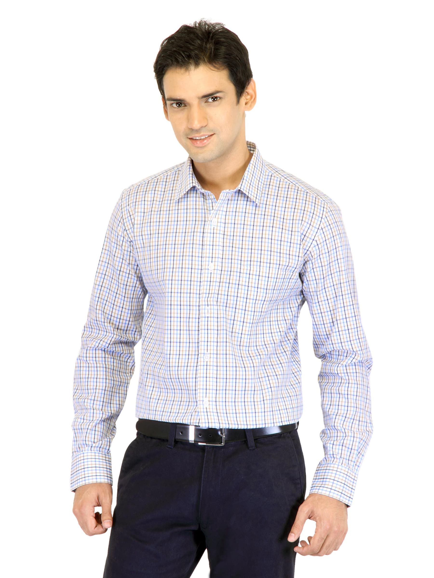 Black coffee Men Micheal White Slim Fit Shirt