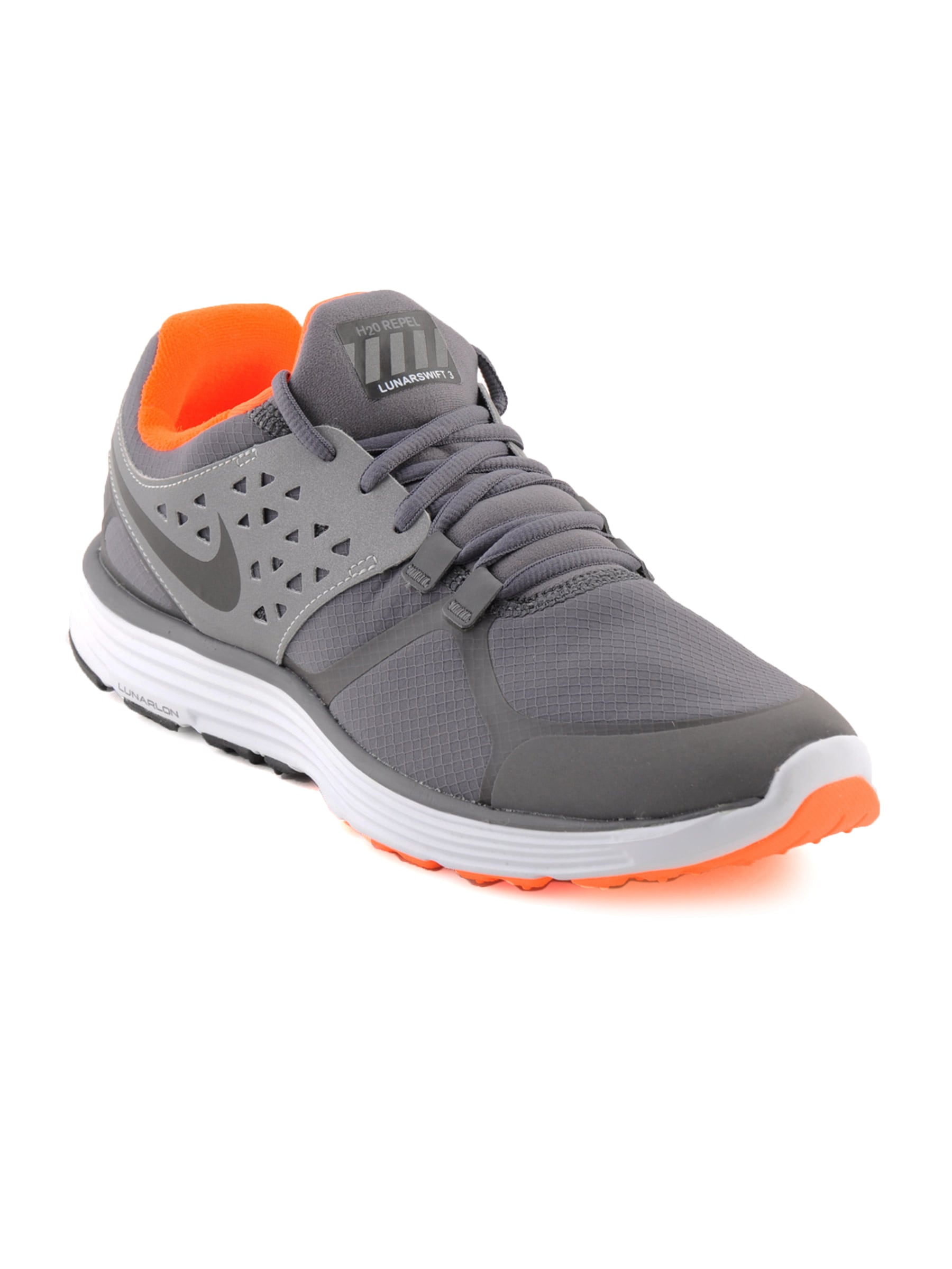 Nike Men Lunarswift+ 3 Shield Grey Sports Shoes