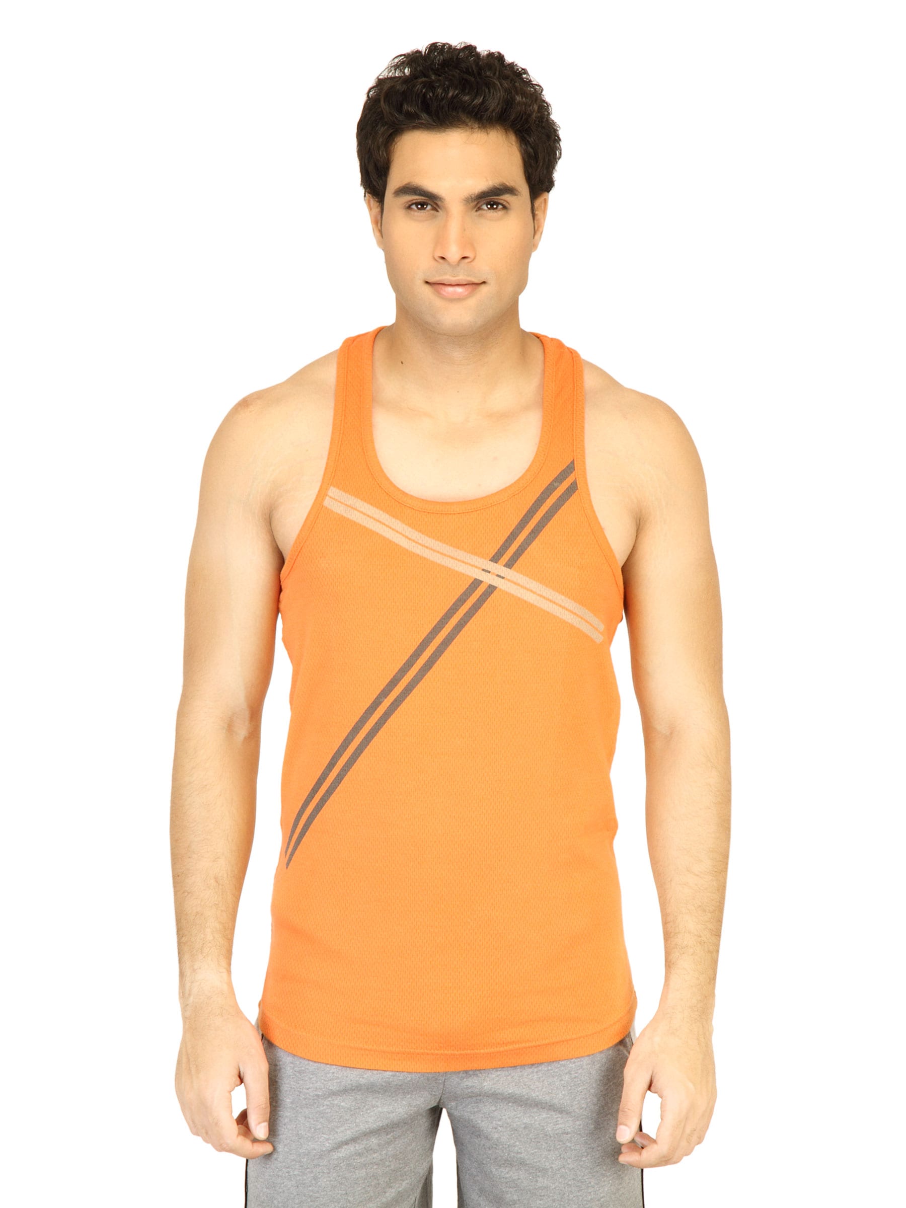 Facit Men Fitness Orange Innerwear Vest