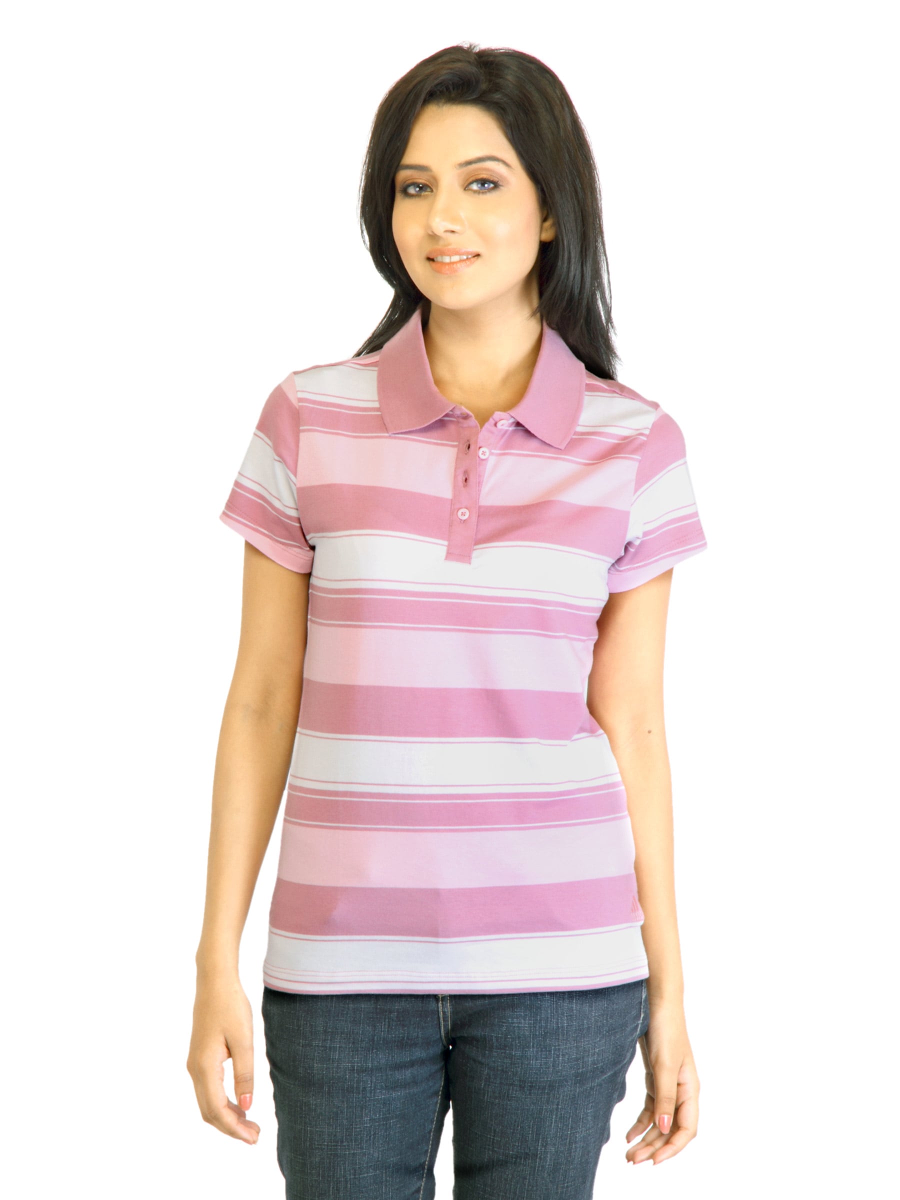 ADIDAS Women Pink TShirt