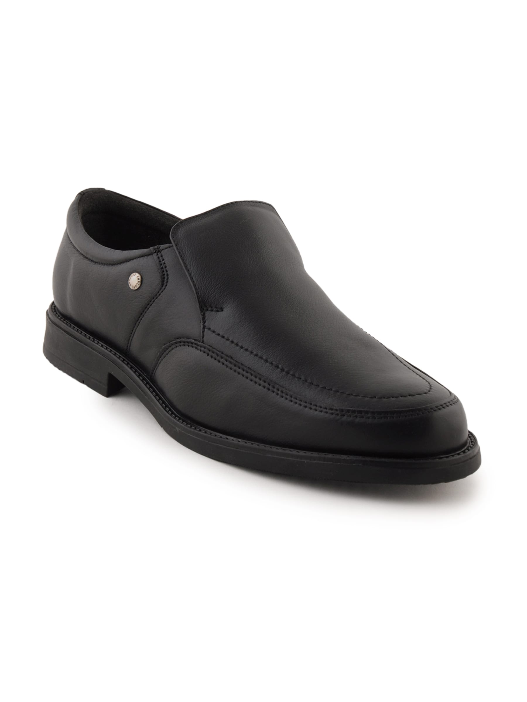 Enroute Men Leather Black Formal Shoes