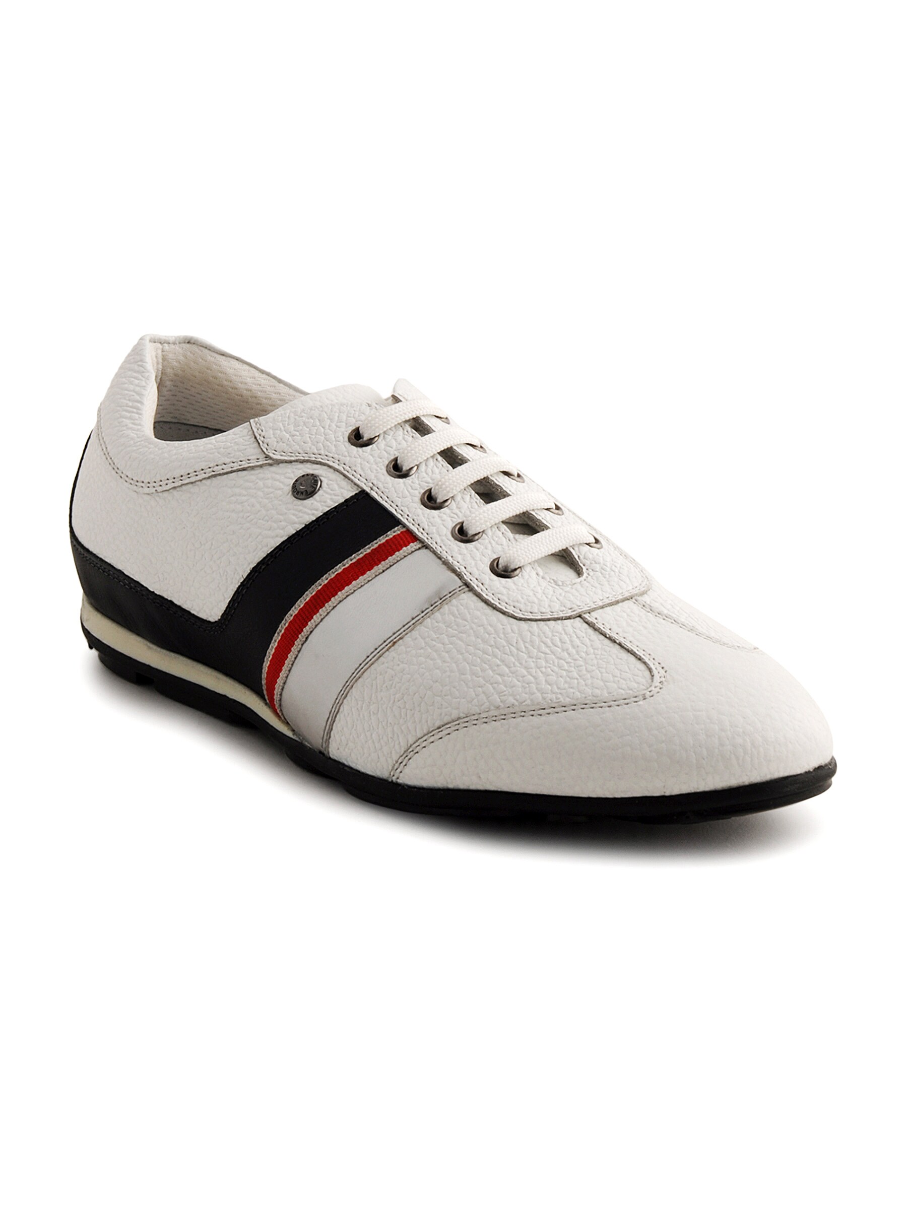Enroute Men Leather White Casual Shoes