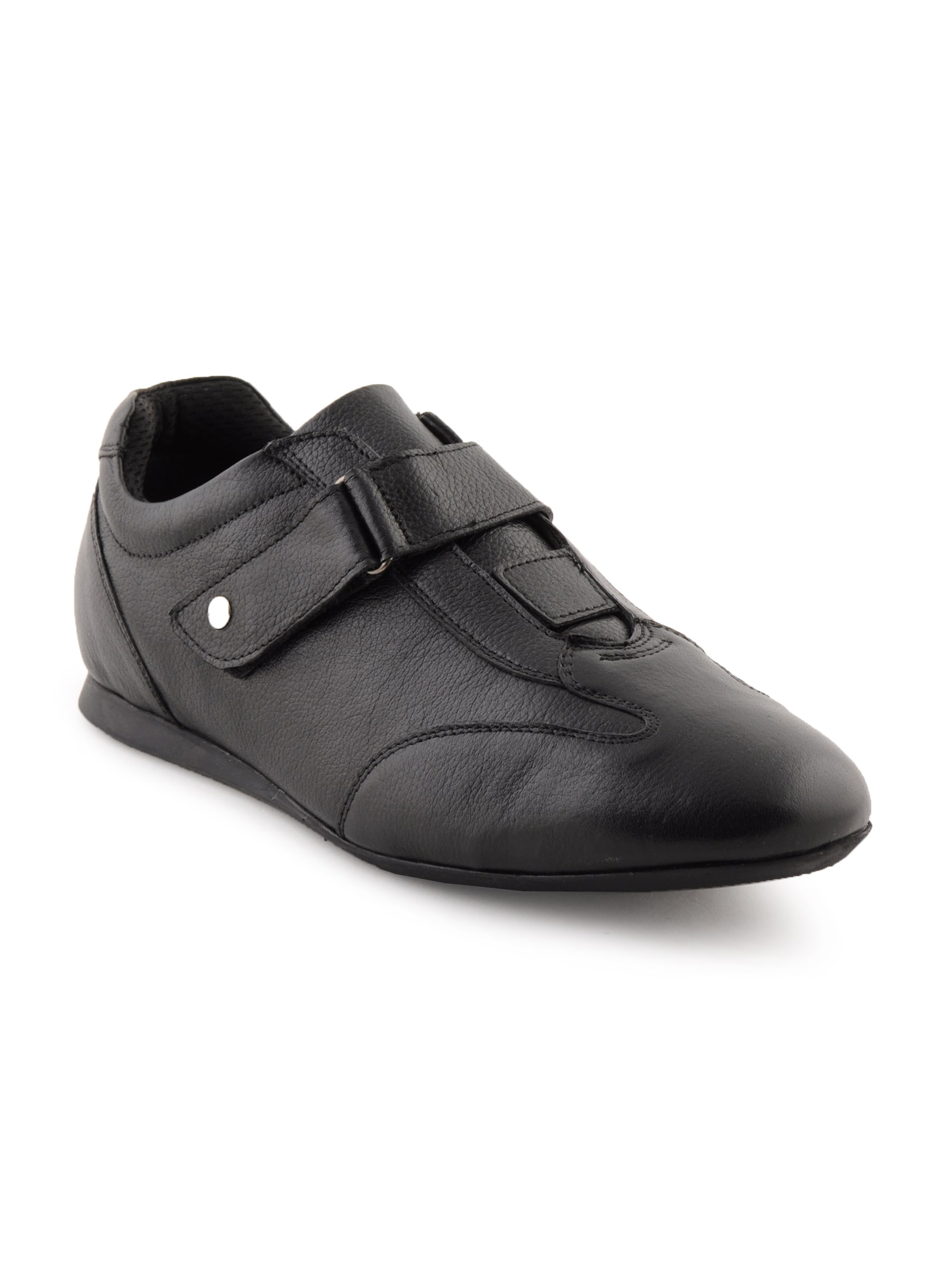 Enroute Men Leather Black Casual Shoes