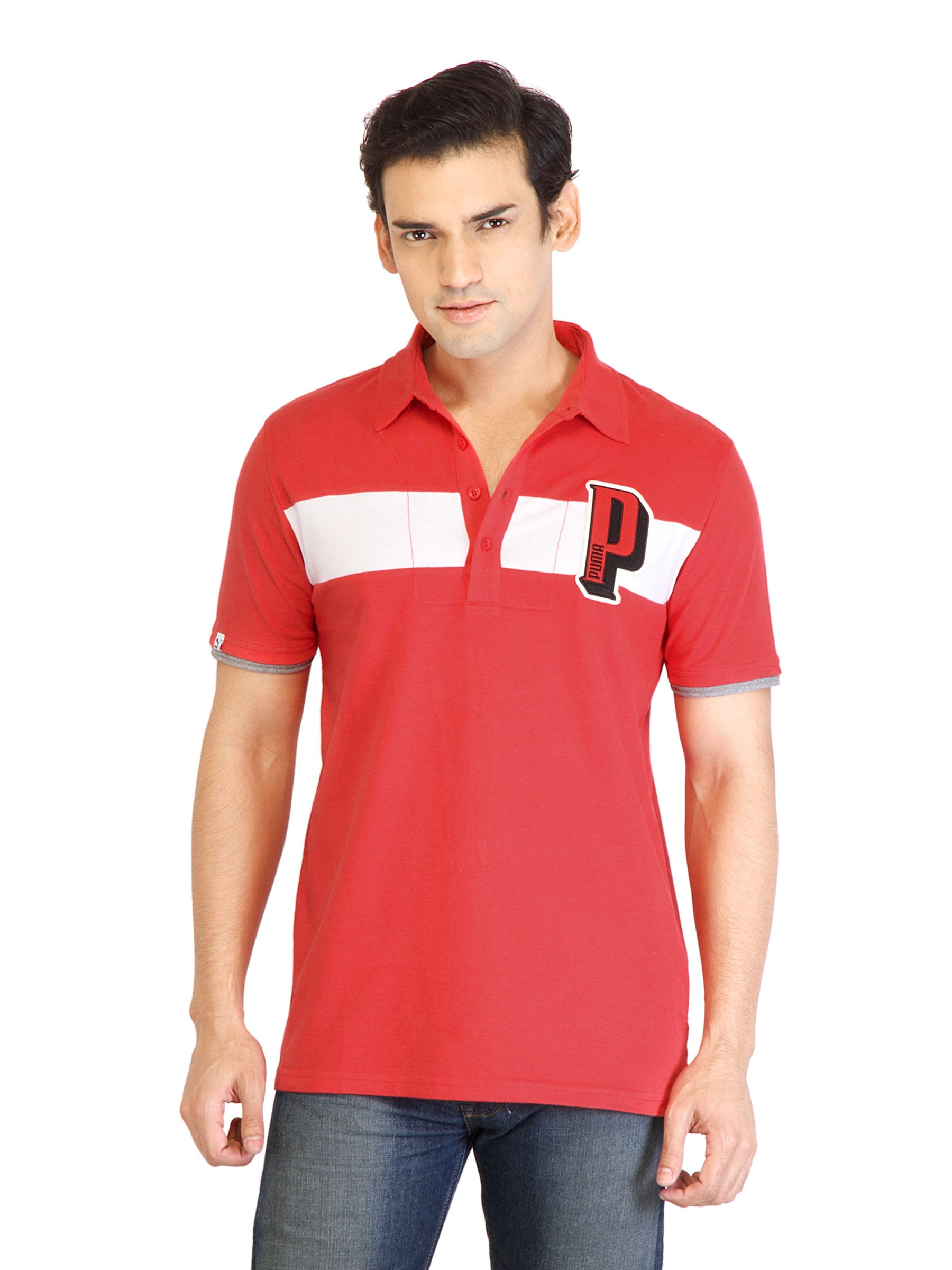 Puma Men Polo Red TShirt