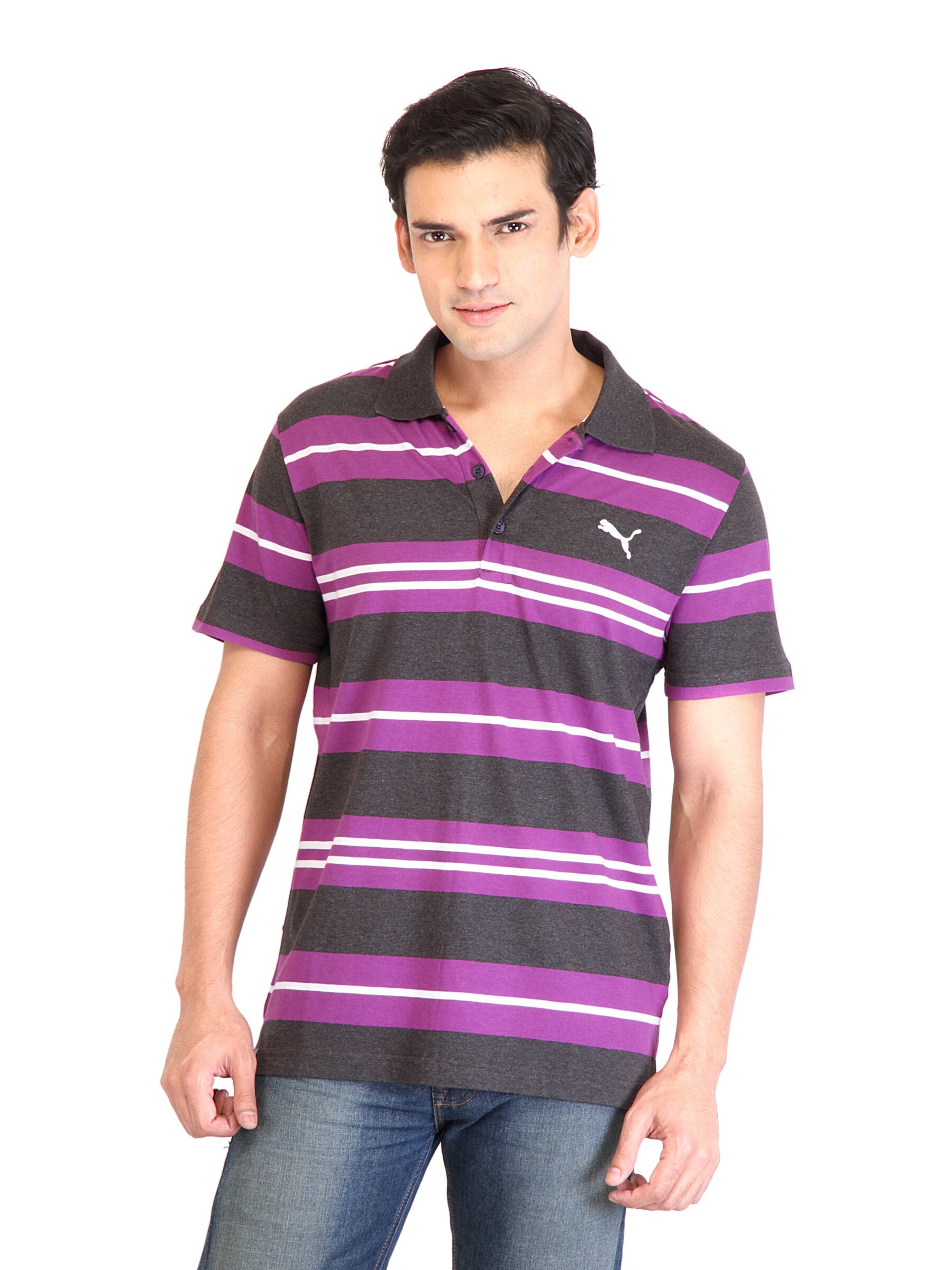 Puma Men Polo Purple TShirt