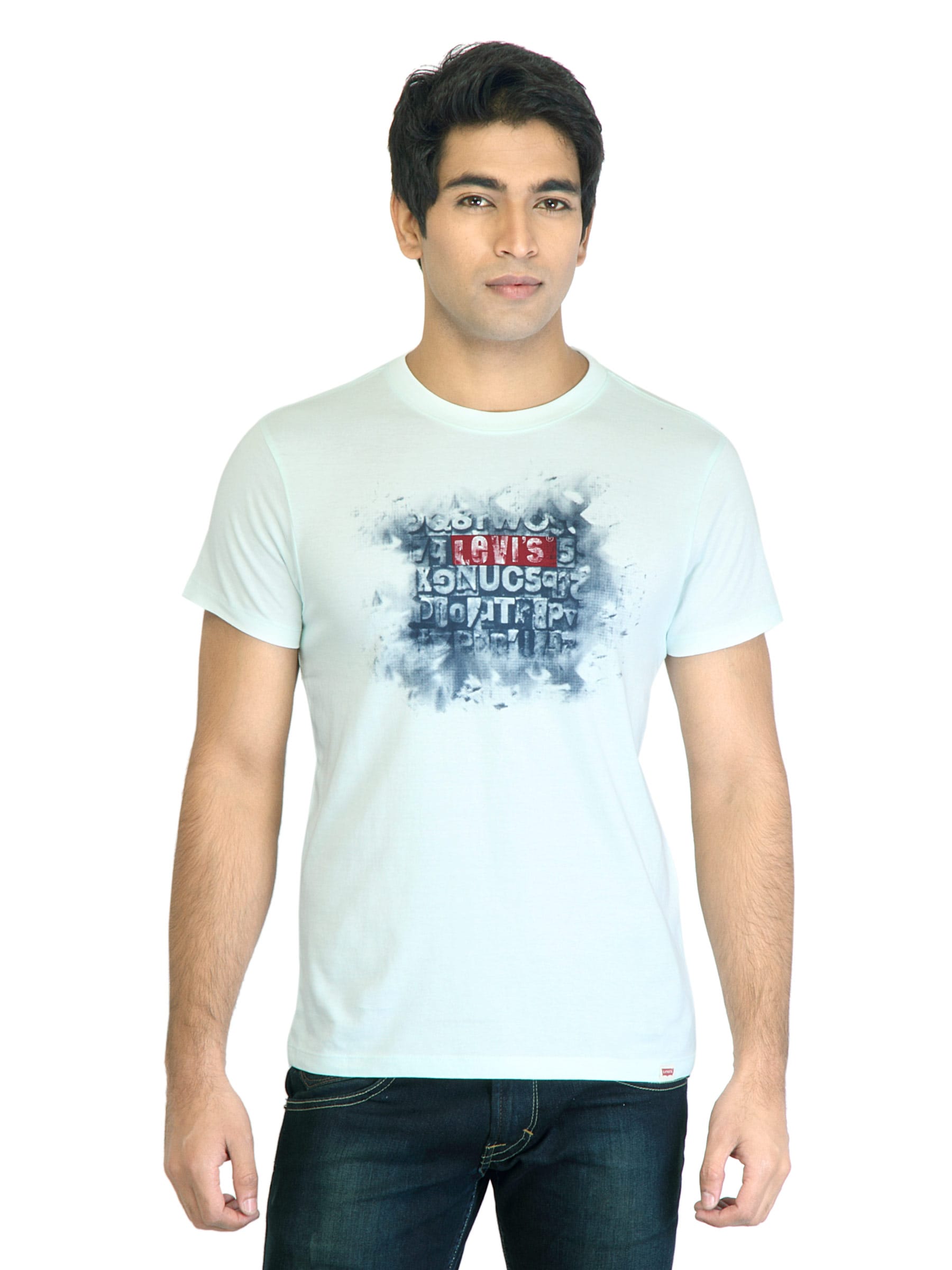 Levi's Men Printed Blue  Tshirts