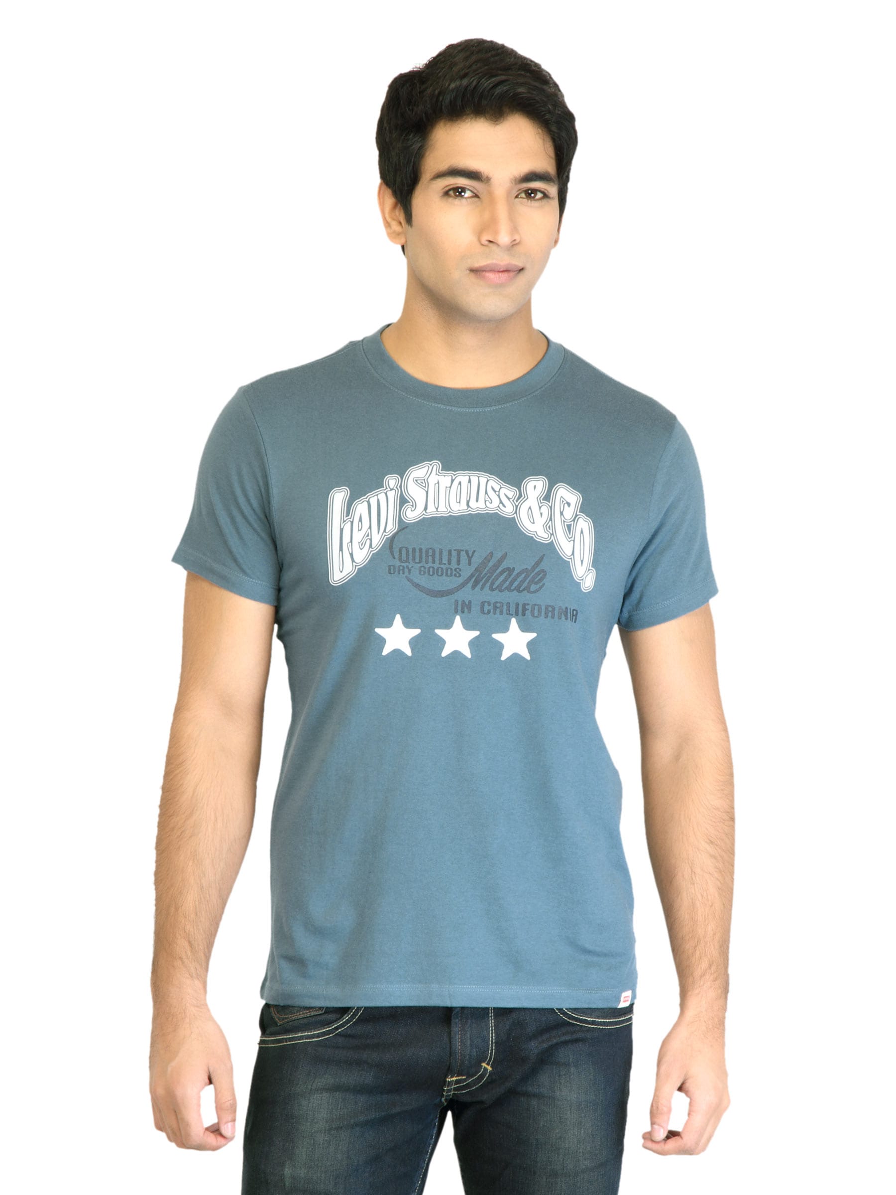 Levi's Men Printed Blue  Tshirts