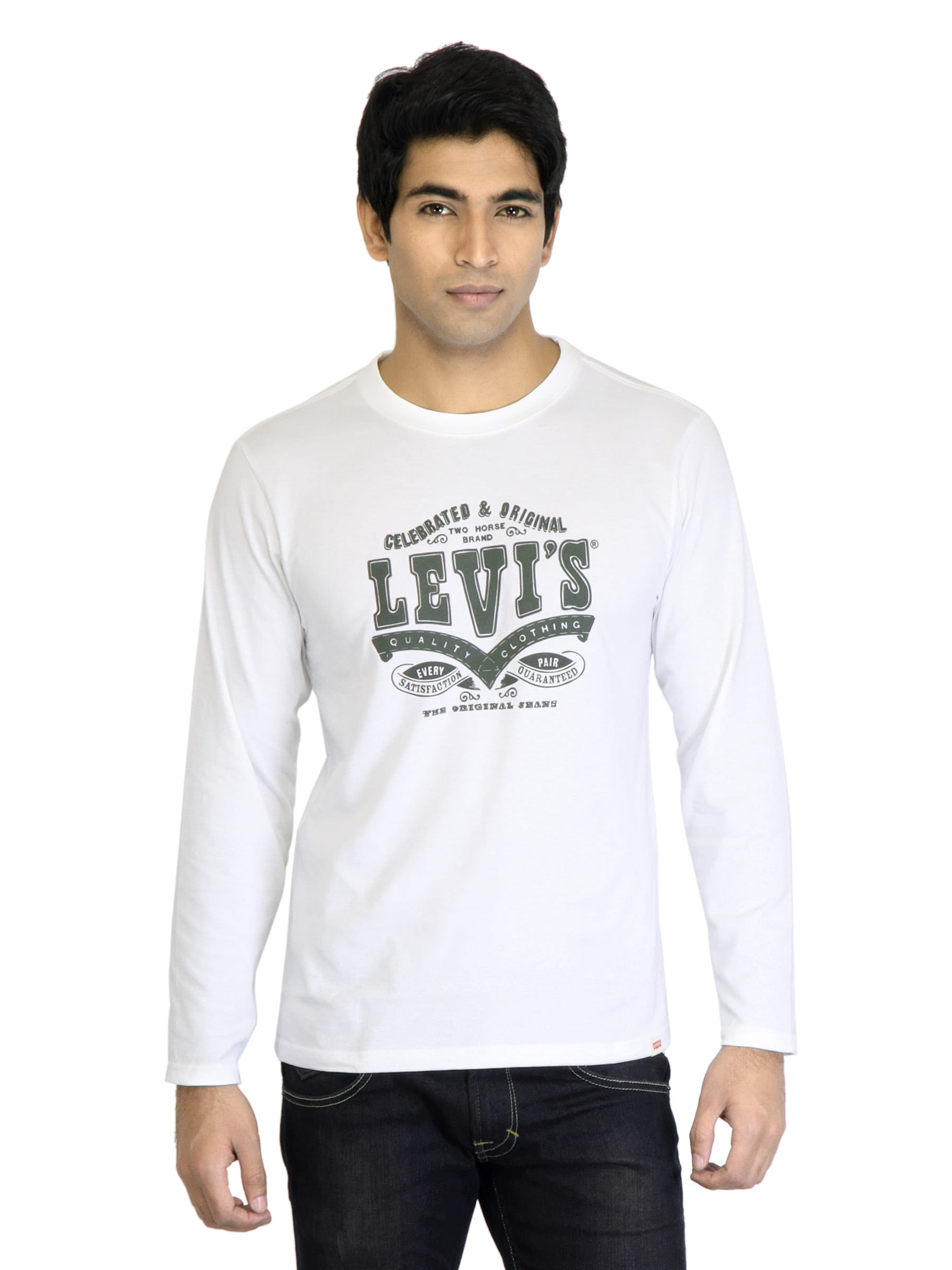 Levi's Men Printed White Tshirts