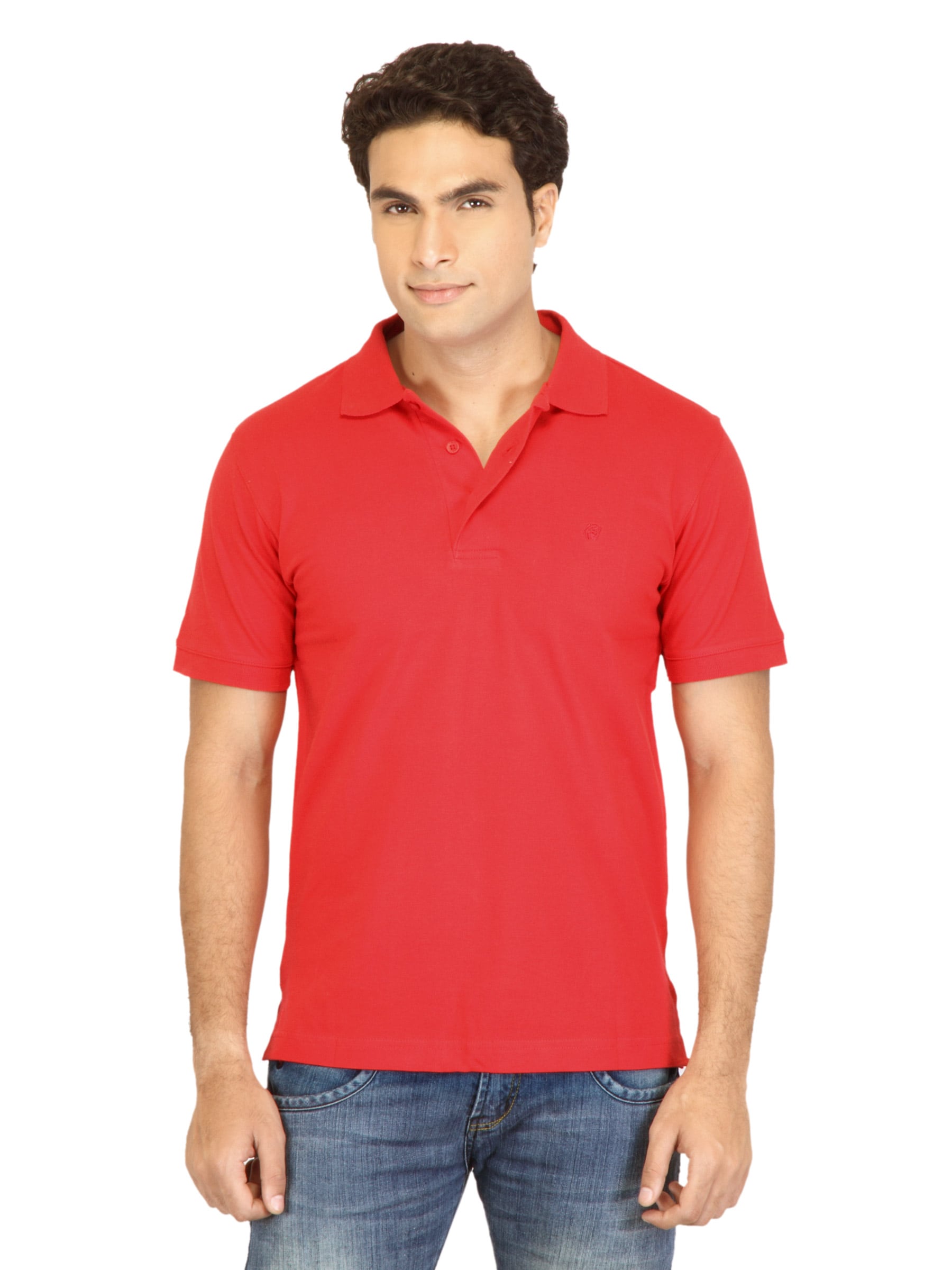 Facit Men Polo Tee Red Tshirt