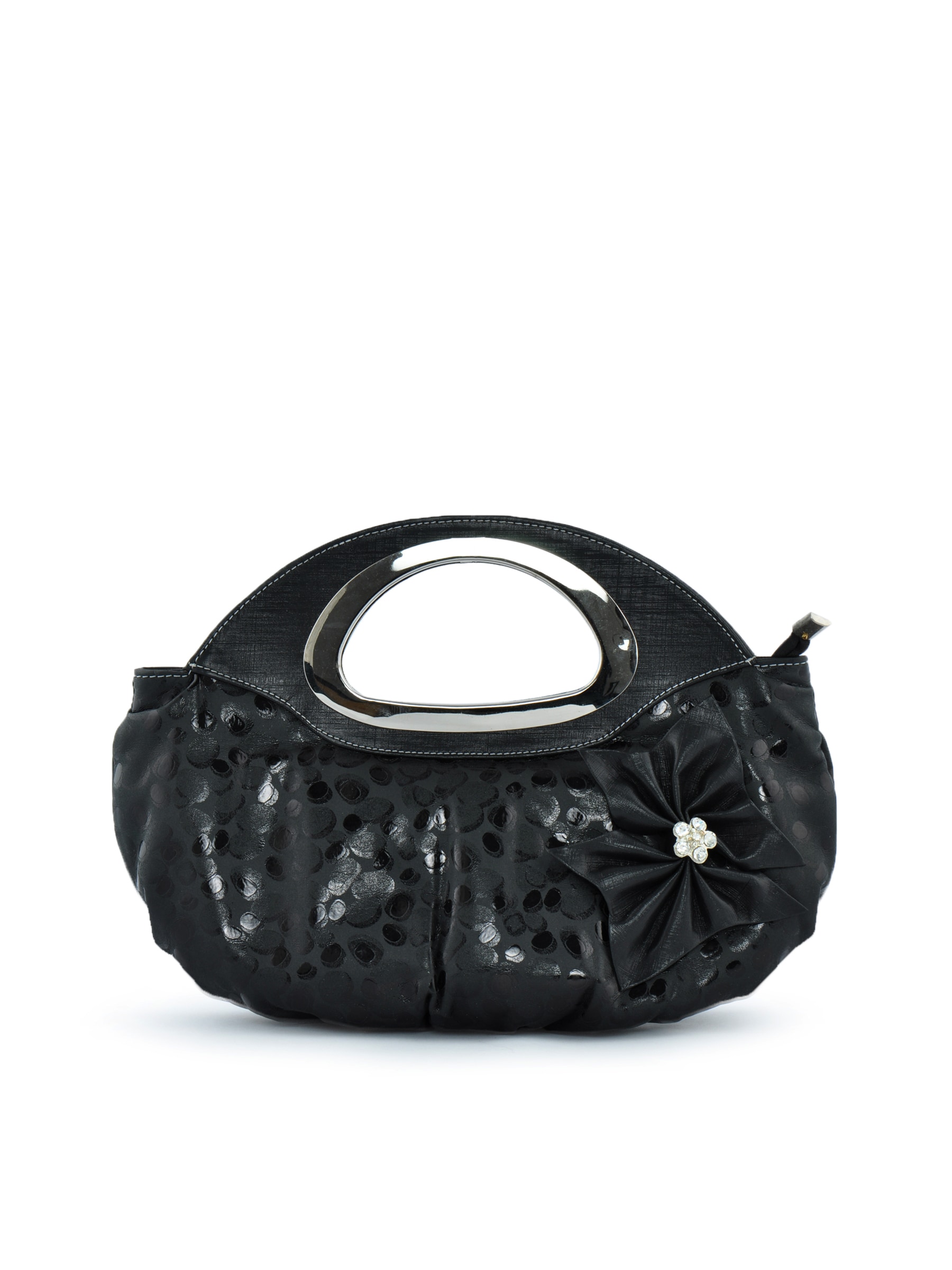 Spice Art Women Shimmer Black Handbags