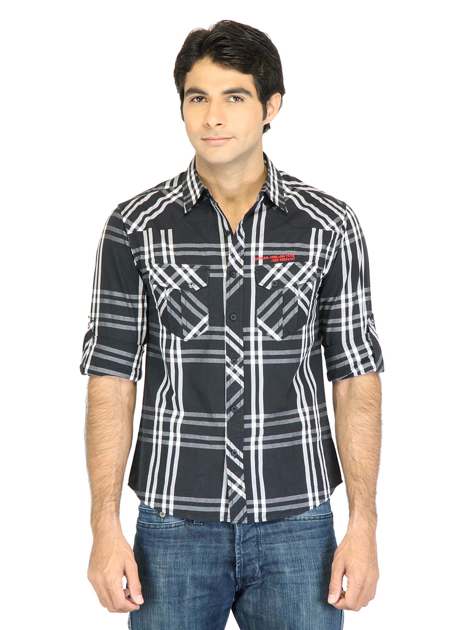 Spykar Men Black Shirt