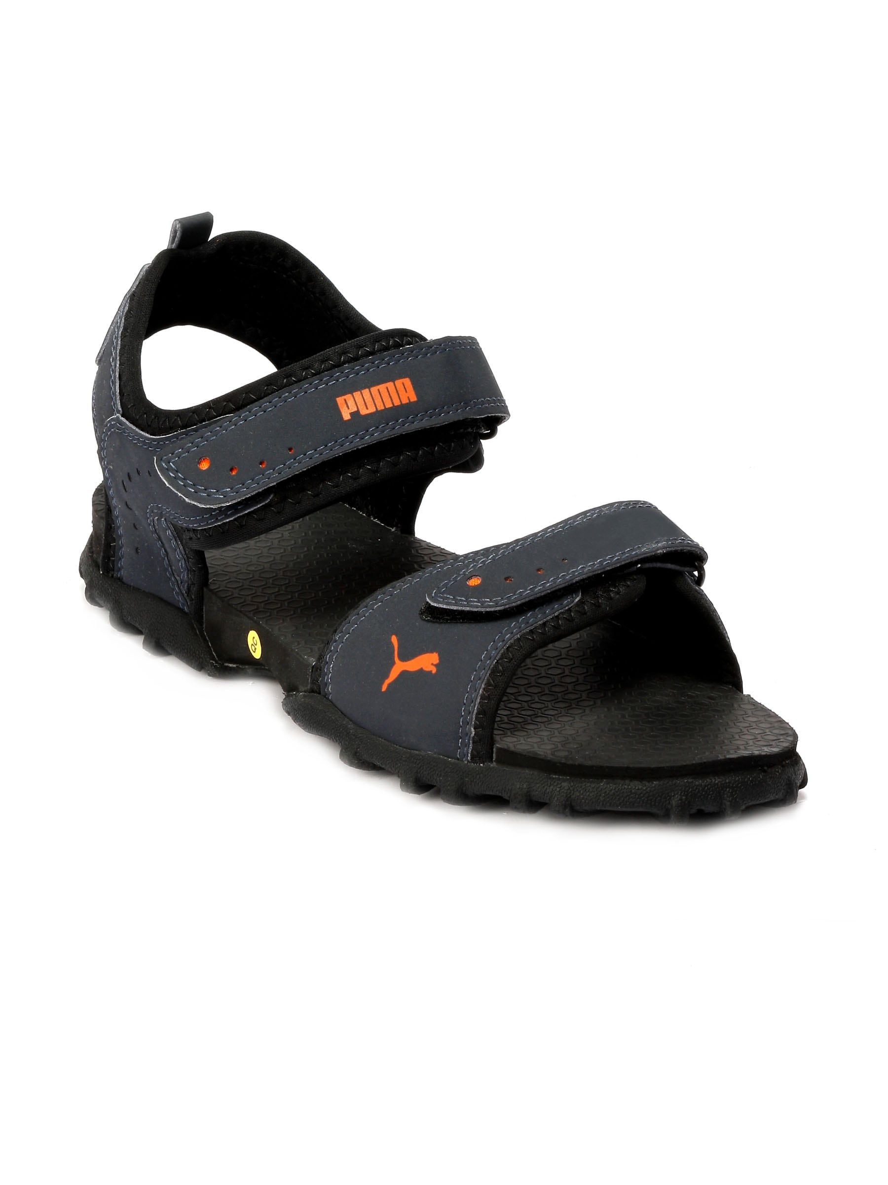 Puma Men Navy Blue & Orange Comfort Sandals