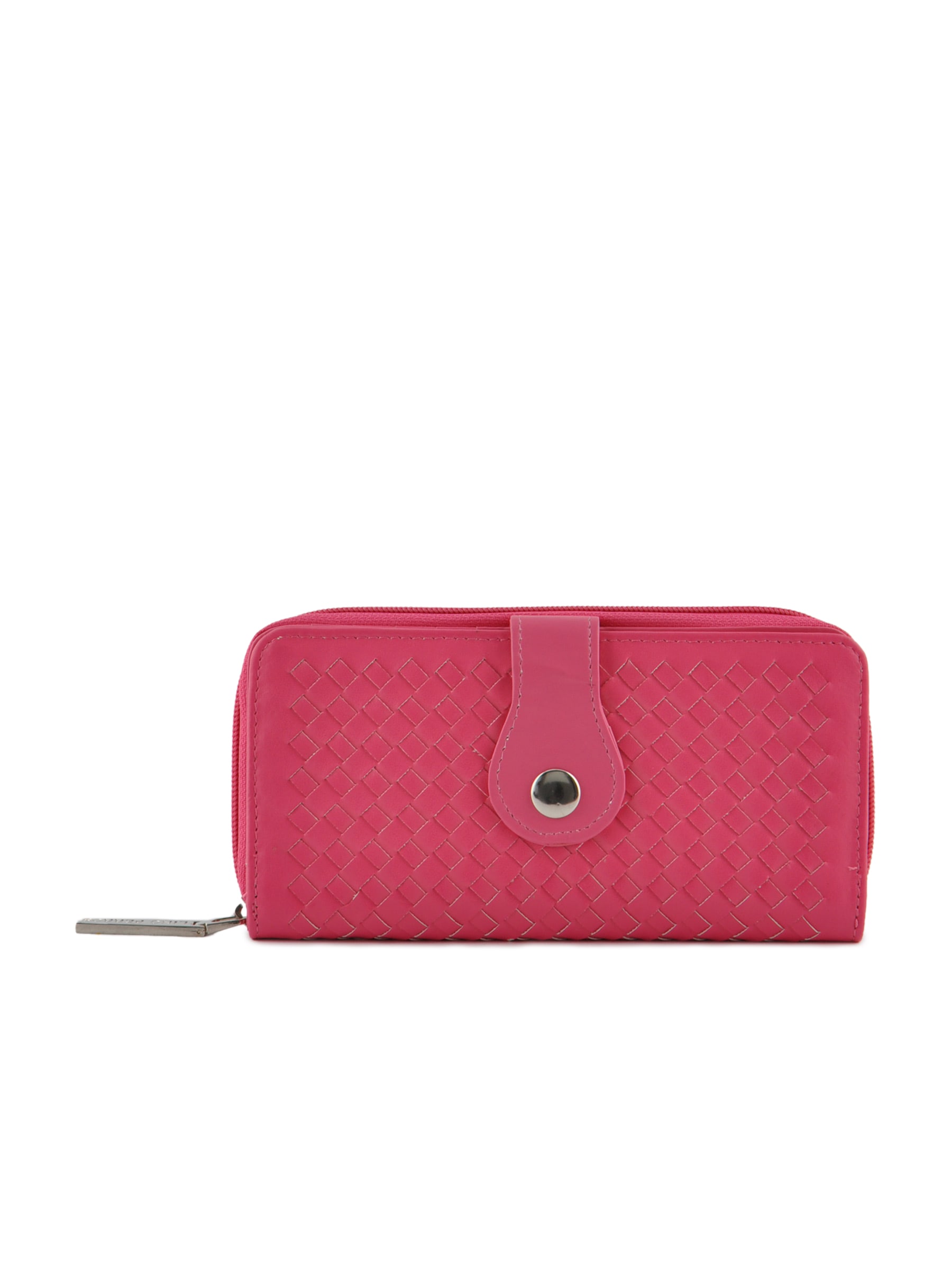 Lino Perros Women Button Flap Pink Wallet