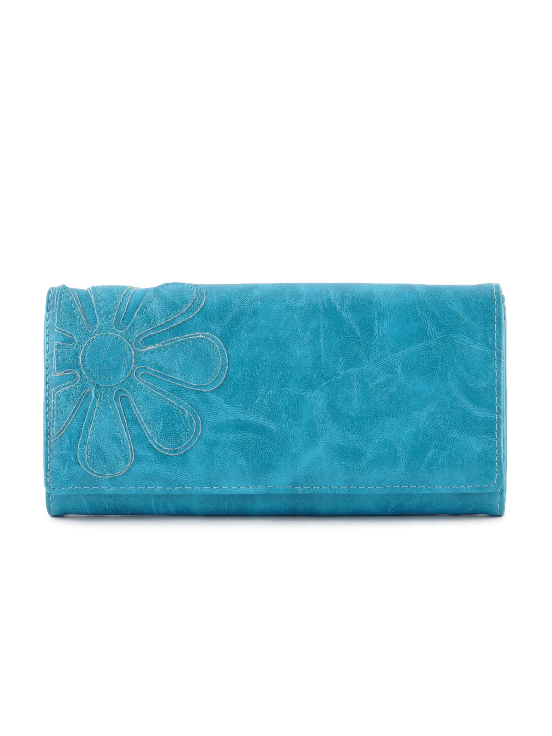 Lino Perros Women Flower Turquoise Blue Wallet