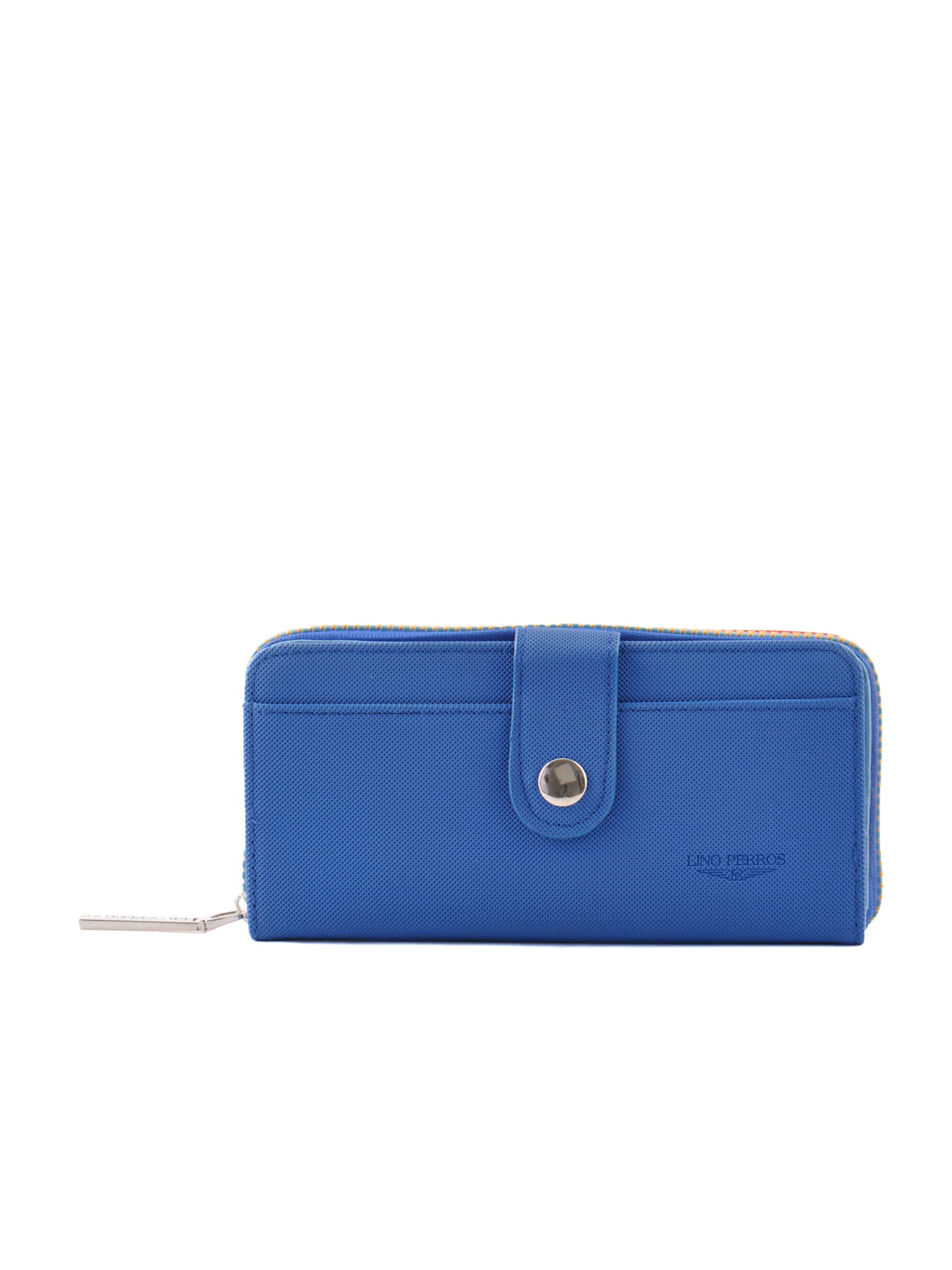 Lino Perros Women Blue Zip Blue Wallet