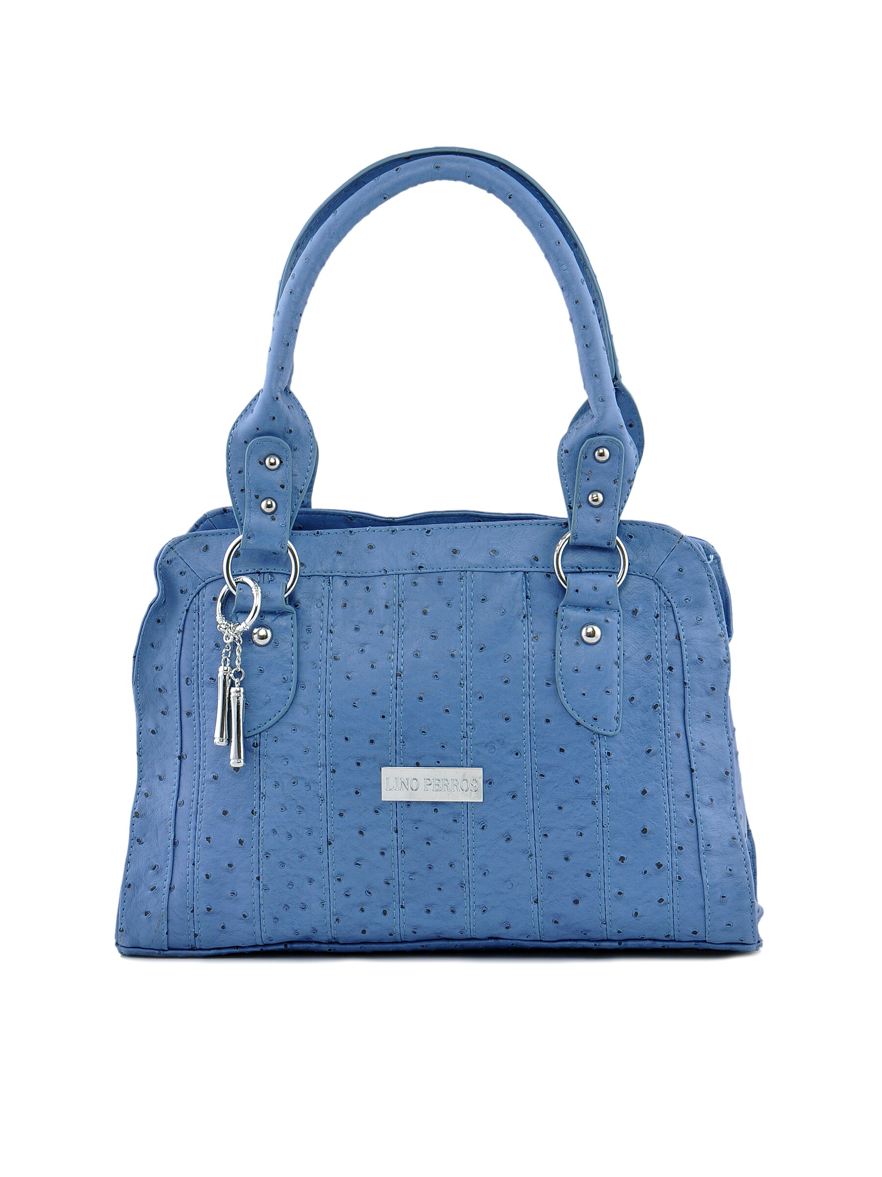 Lino Perros Women Polka Blue Handbag