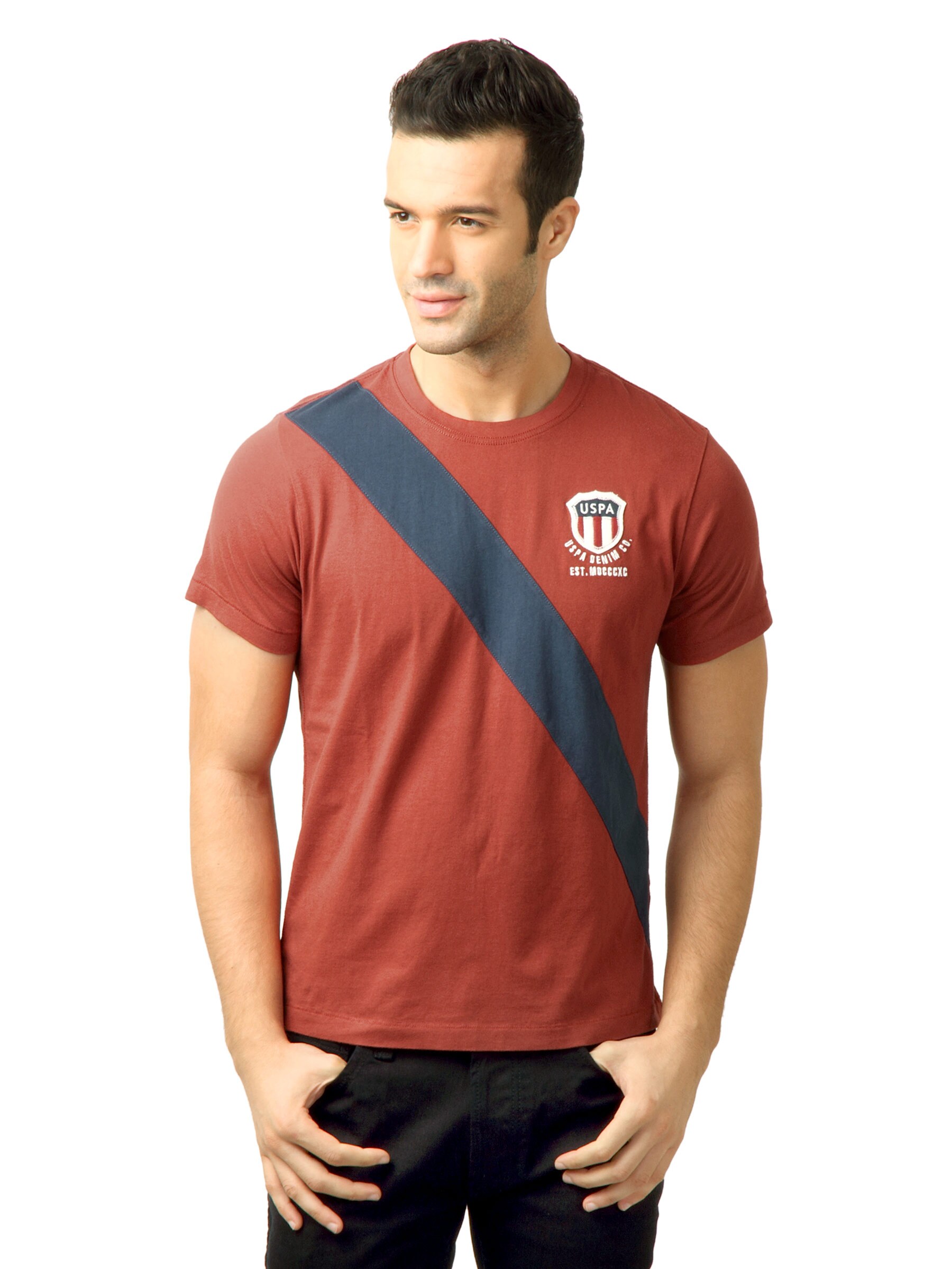 U.S. Polo Assn. Men Red T-shirt