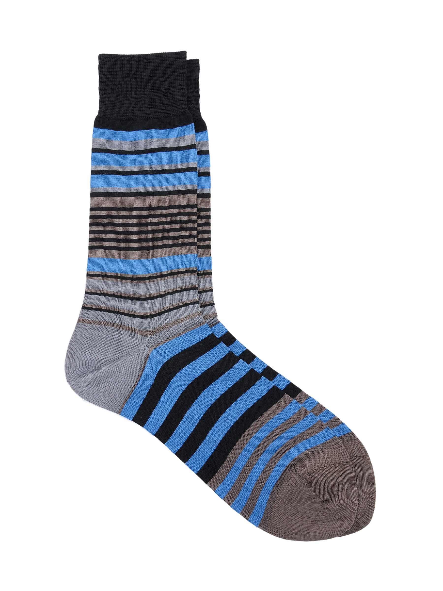 Reid & Taylor Men Stripes Blue Socks