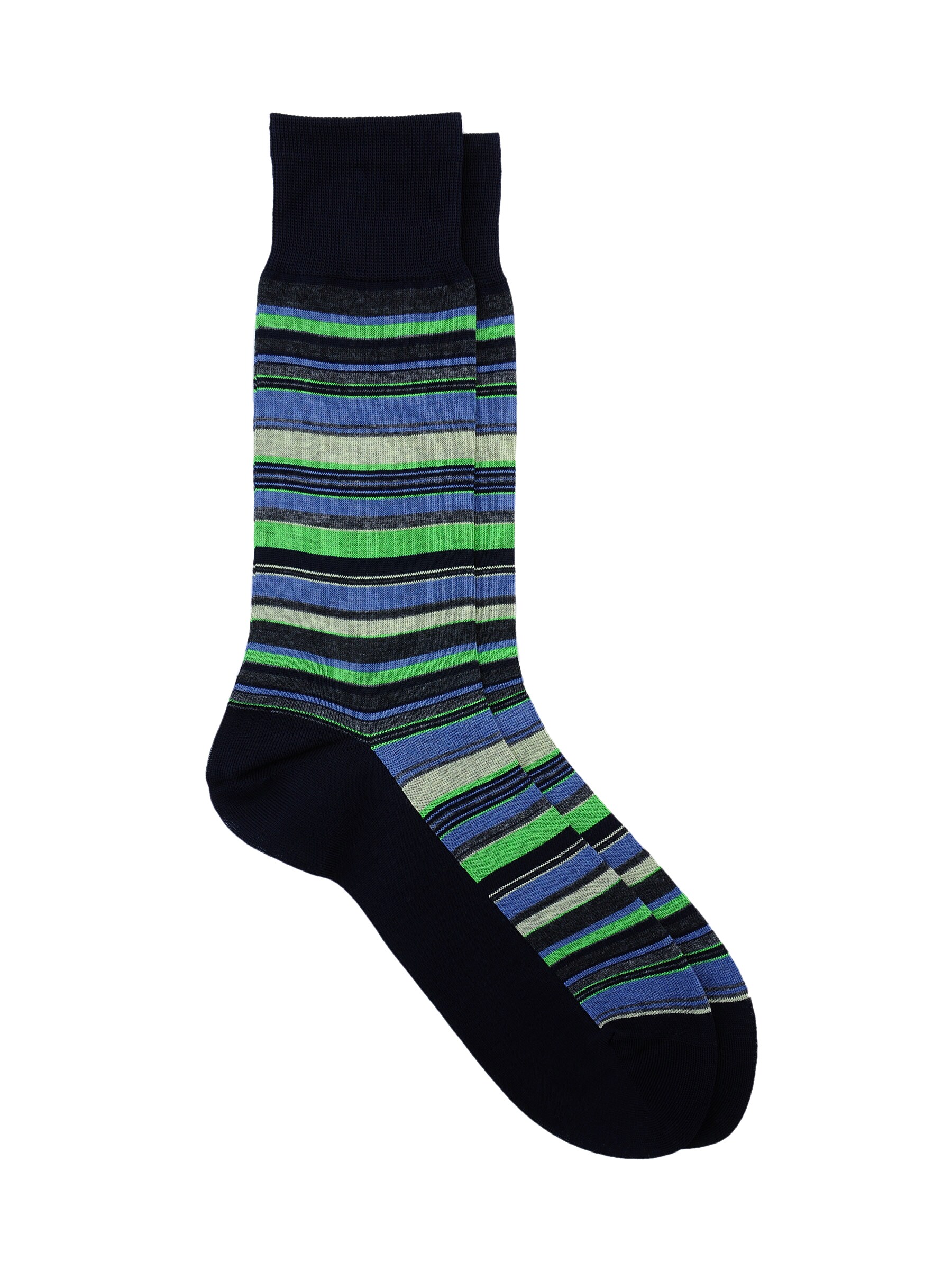Reid & Taylor Men Stripes Green Socks