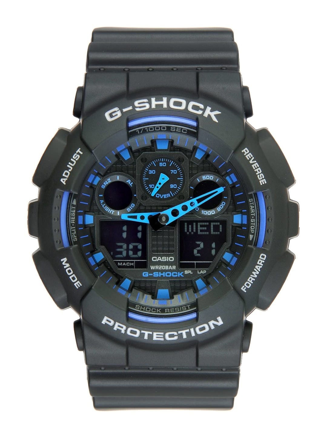 CASIO G-Shock Men Black Analogue-Digital Watch GA-100-1A2DR G271
