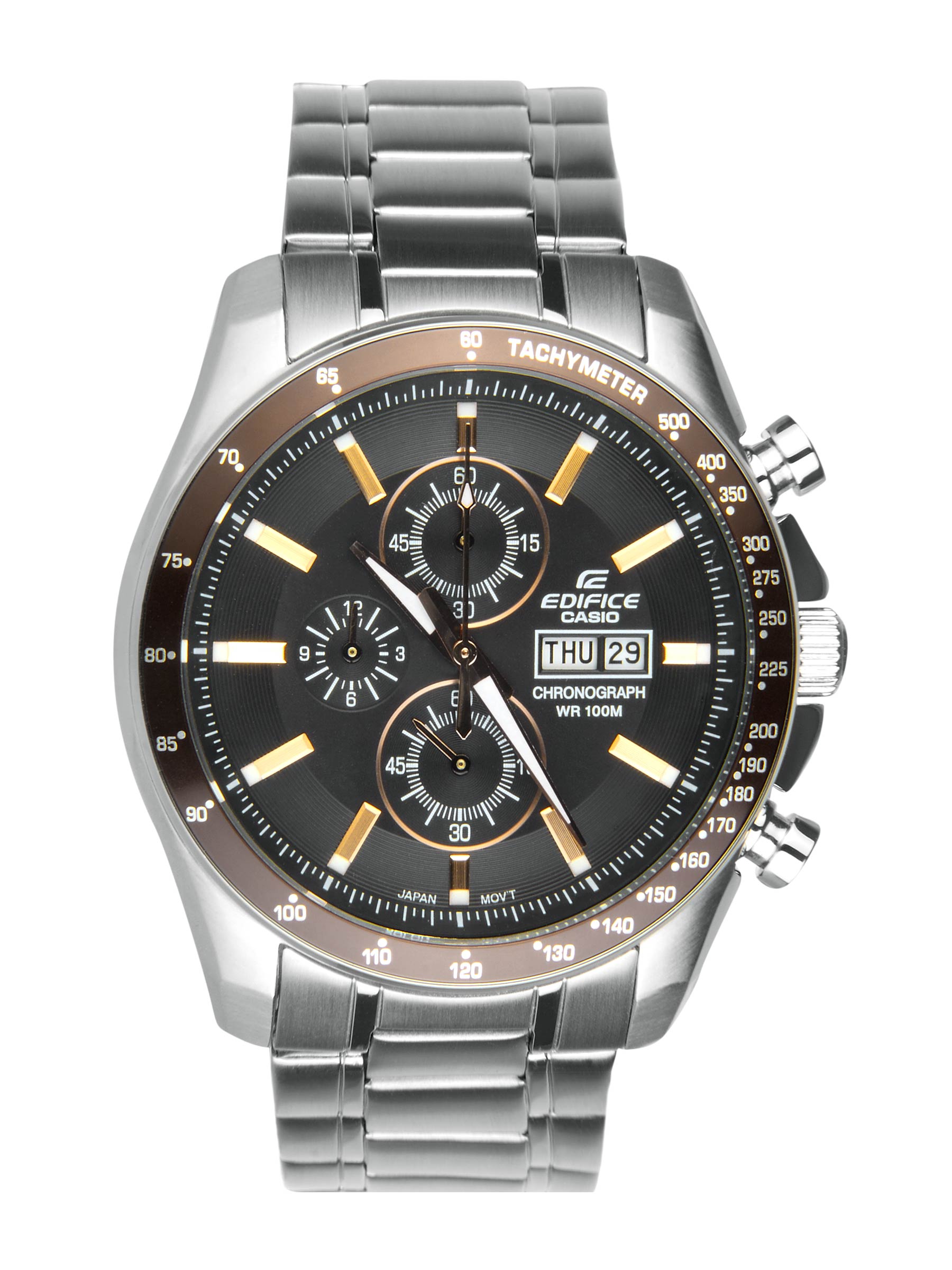 CASIO Edifice Men Black Dial Chronograph Watch EX044