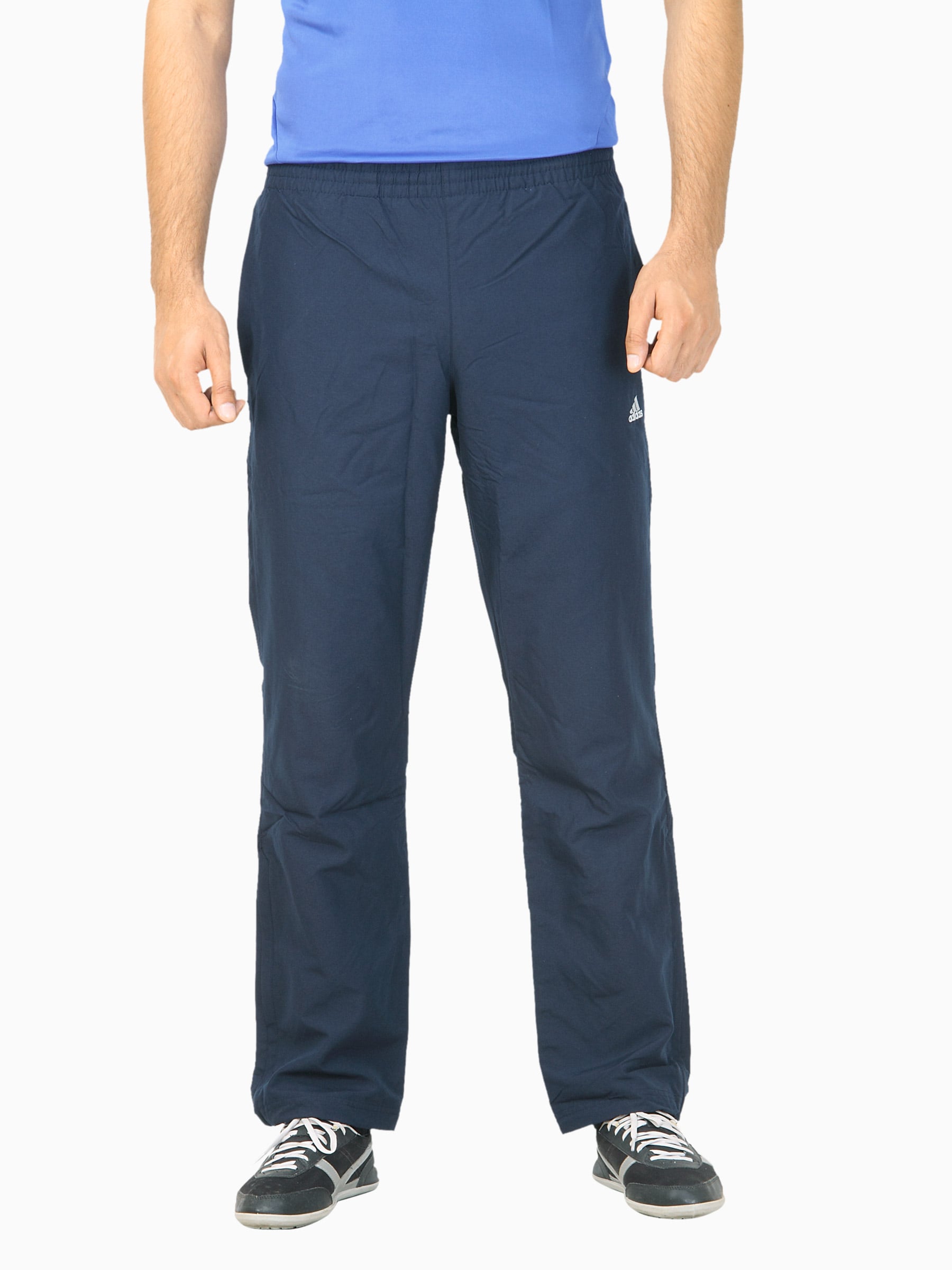 ADIDAS Men Solid Navy Blue Track Pant