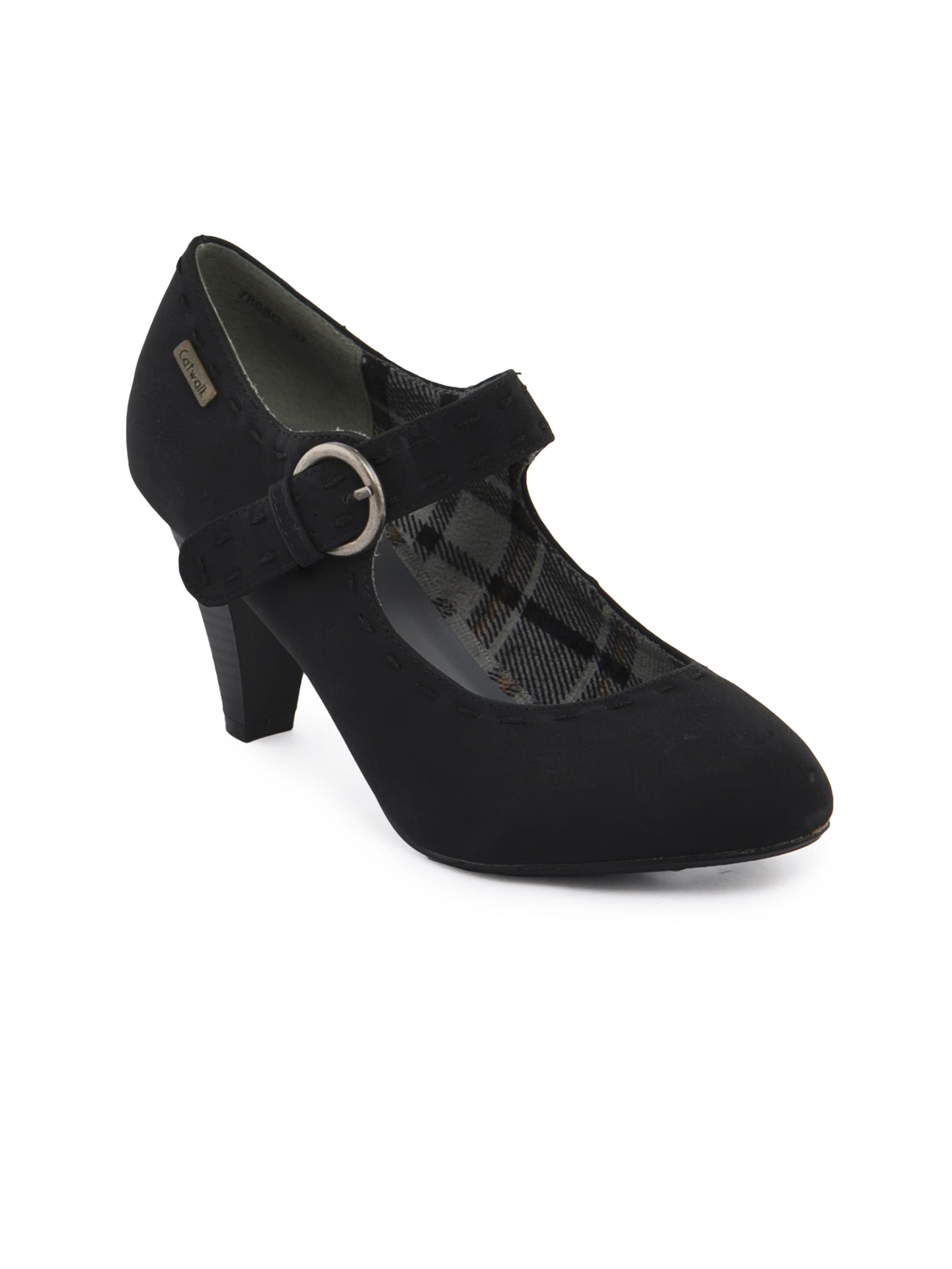 Catwalk Women Buckel Black Heels