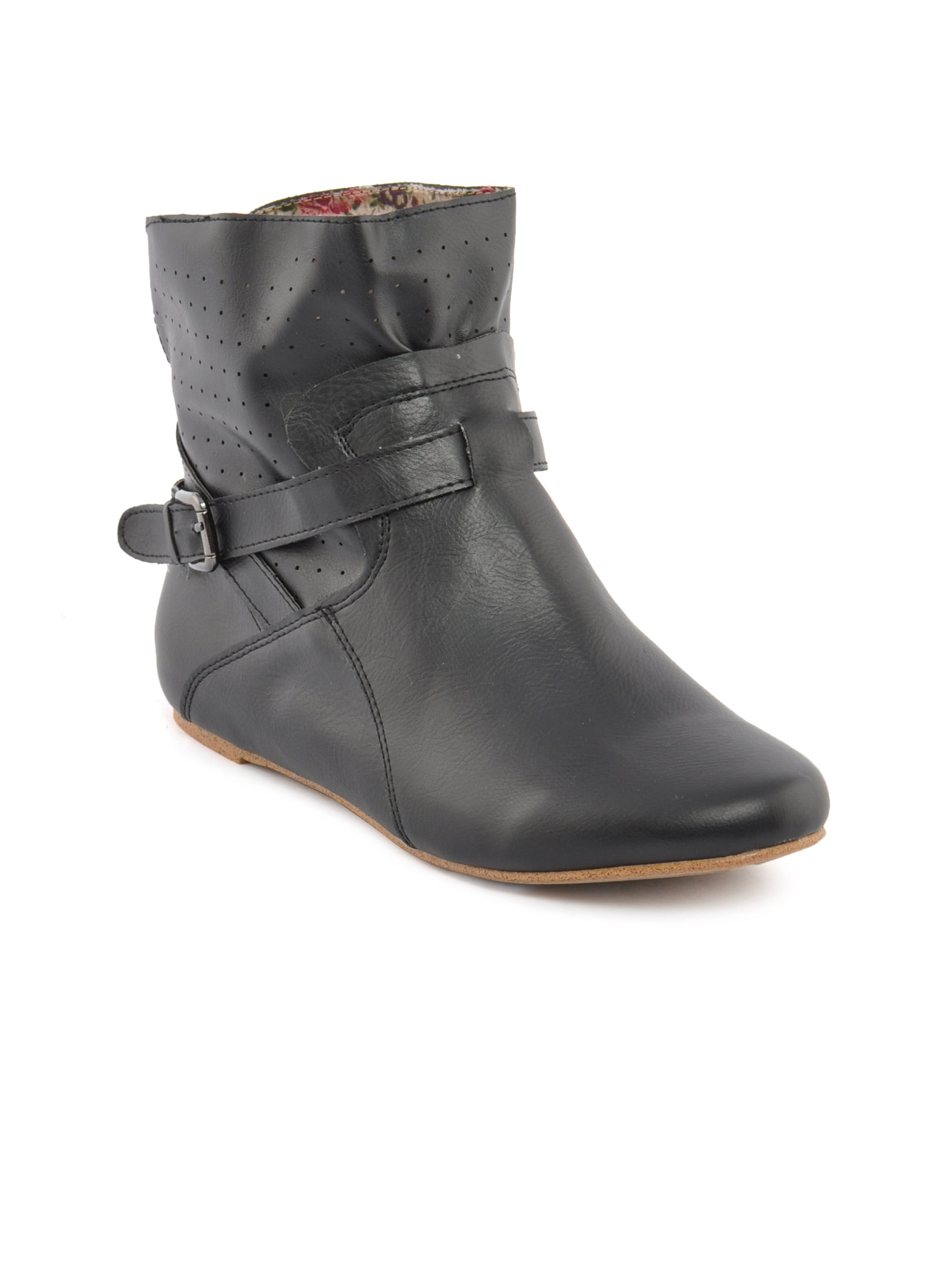 Catwalk Women Buckel Black Casual Shoe