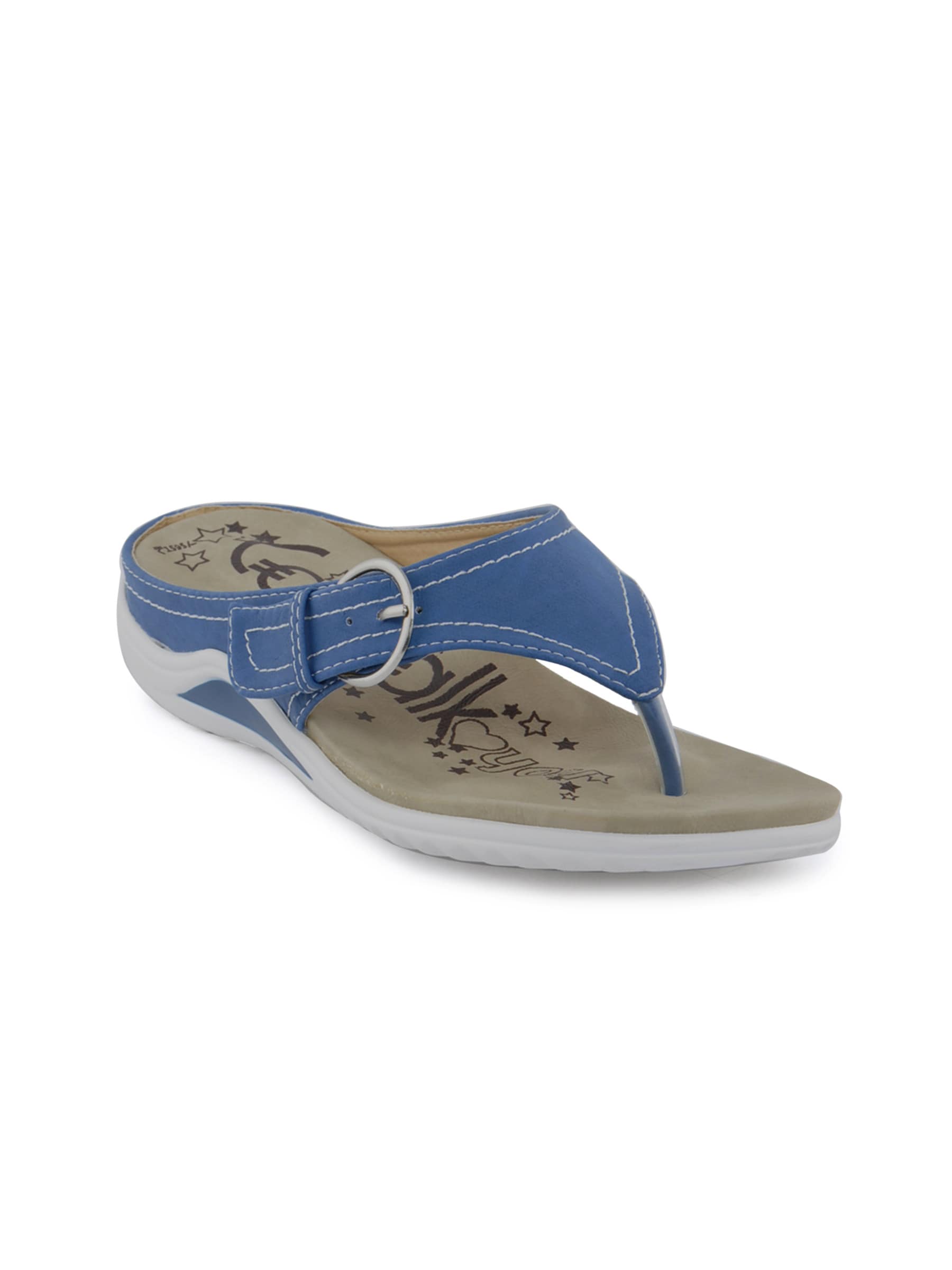 Catwalk Women Buckel Blue Flats