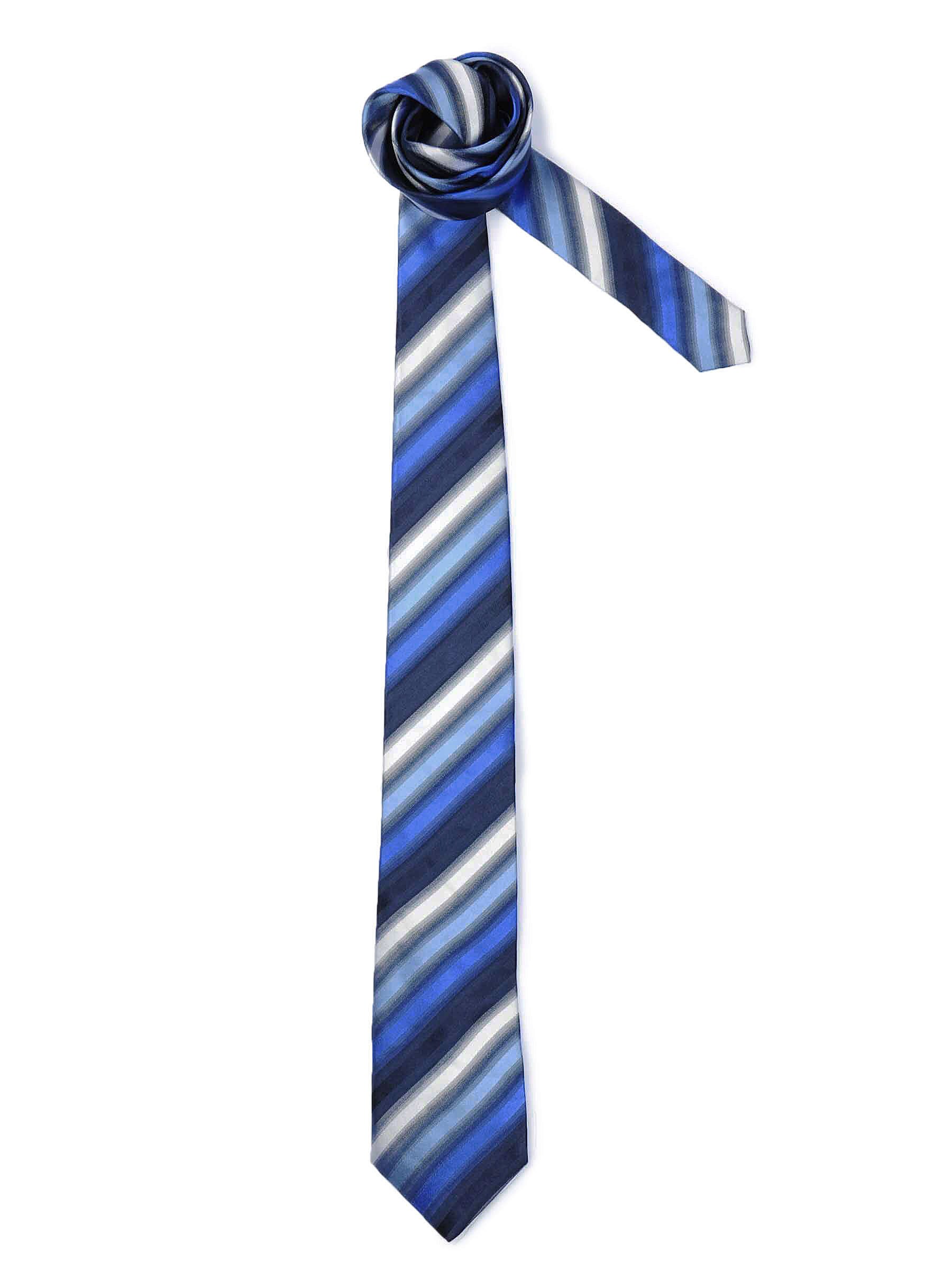 Reid & Taylor Men Stripes Blue Tie