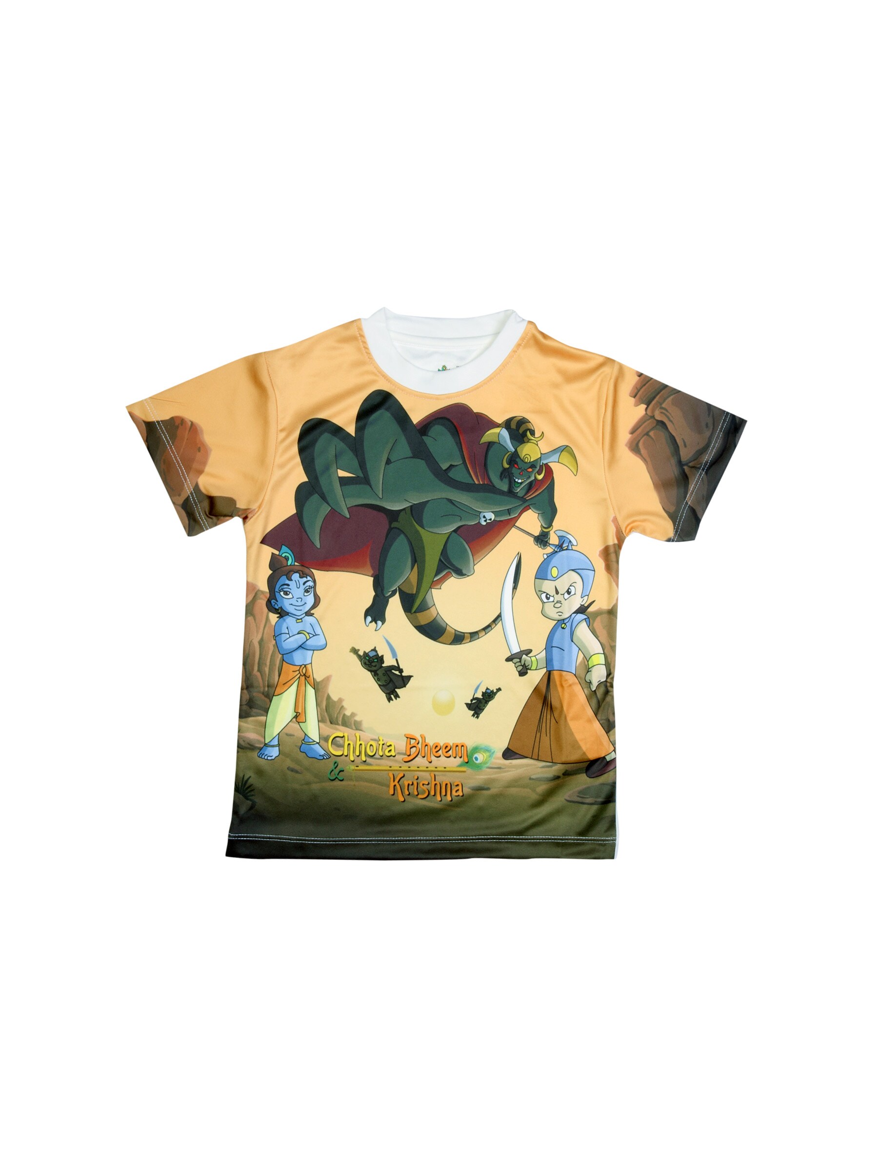 Chhota Bheem Kids Boy Chhota Bheem and Krishna Multi Tshirt