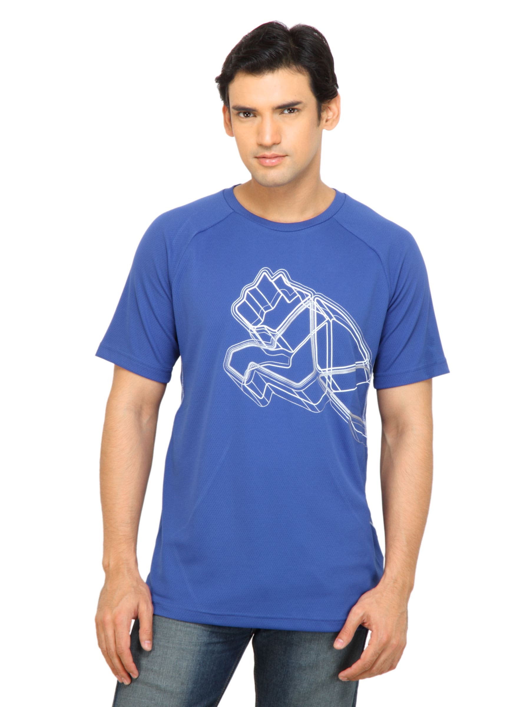 Puma Men Logo Blue Tshirt