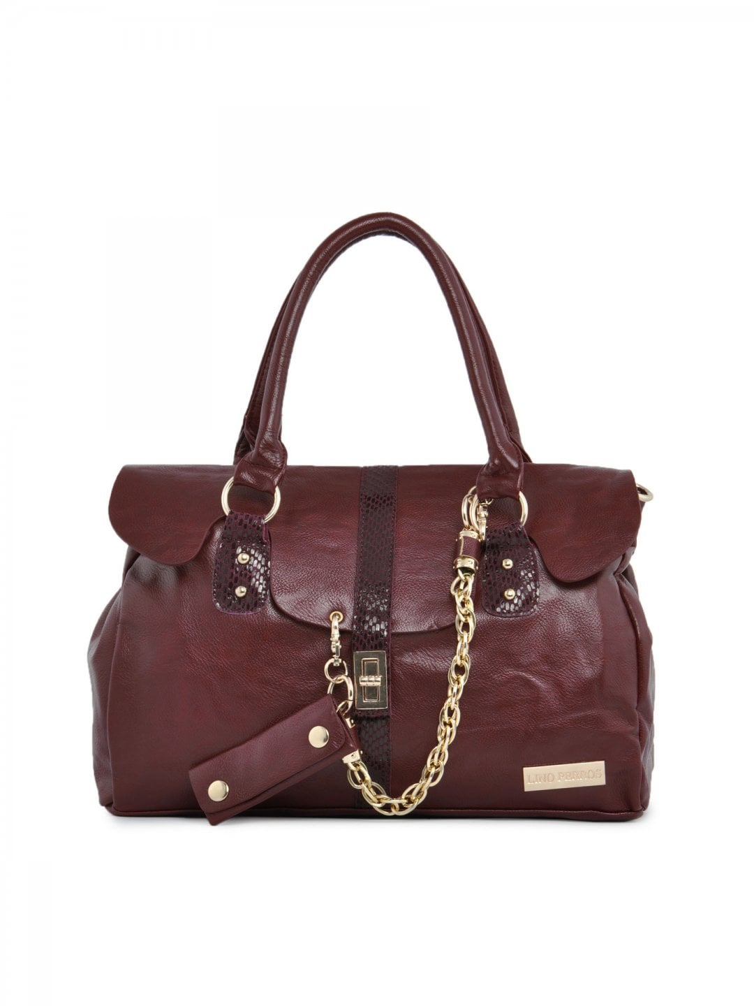 Lino Perros Women Solid Maroon Handbag