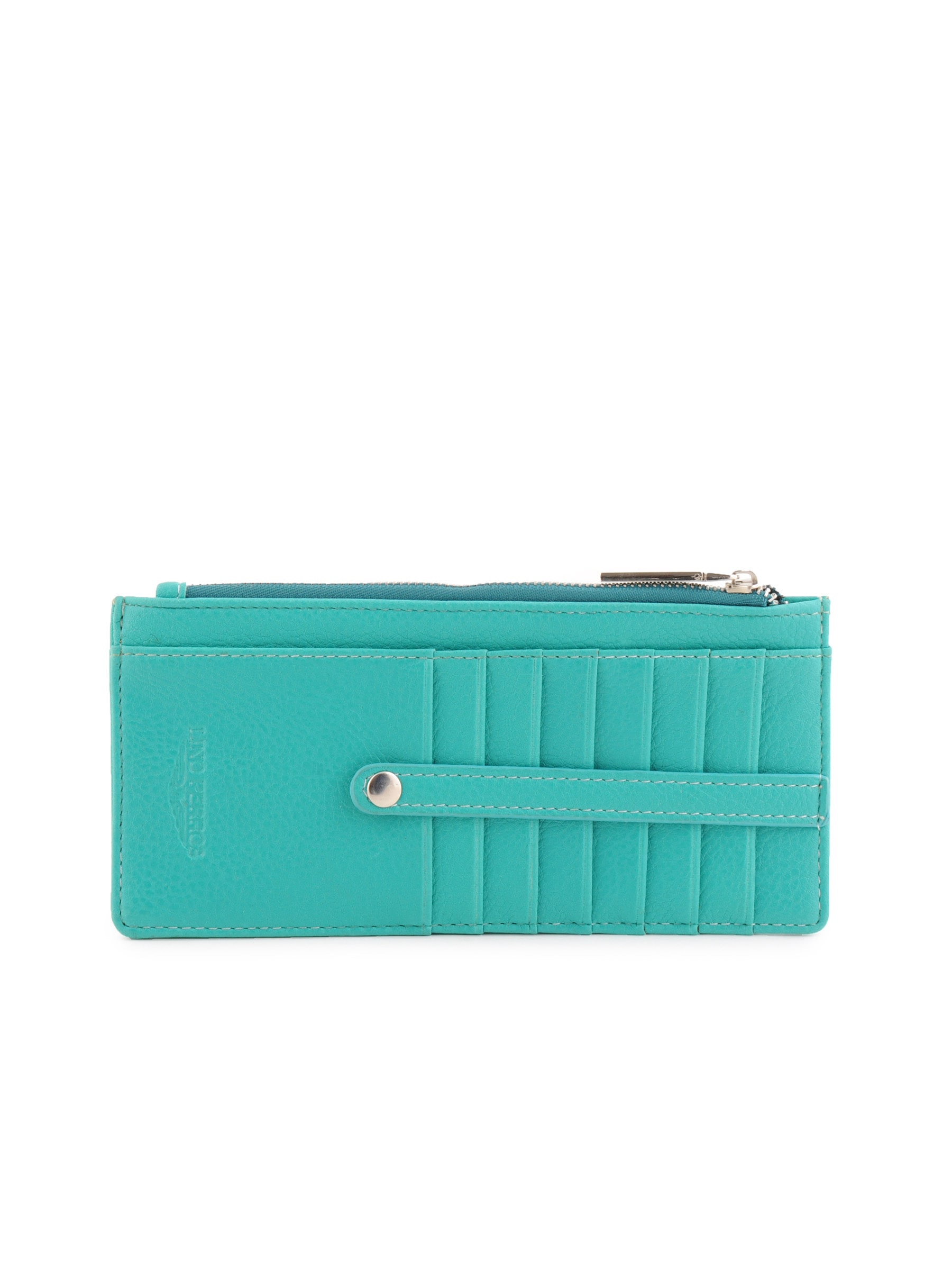 Lino Perros Women Solid Turquoise Blue Wallet