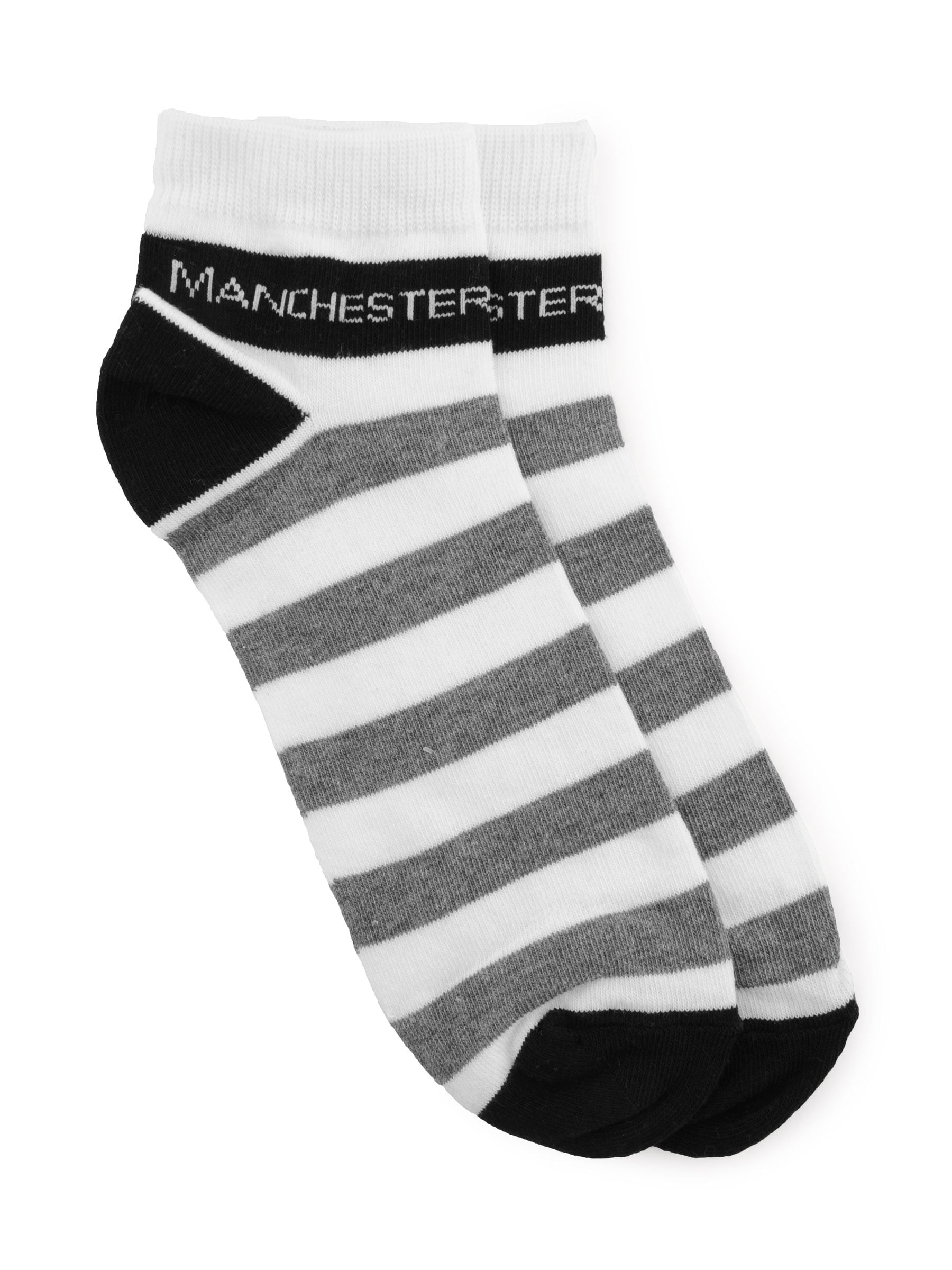 Manchester United Men Stripes White Socks