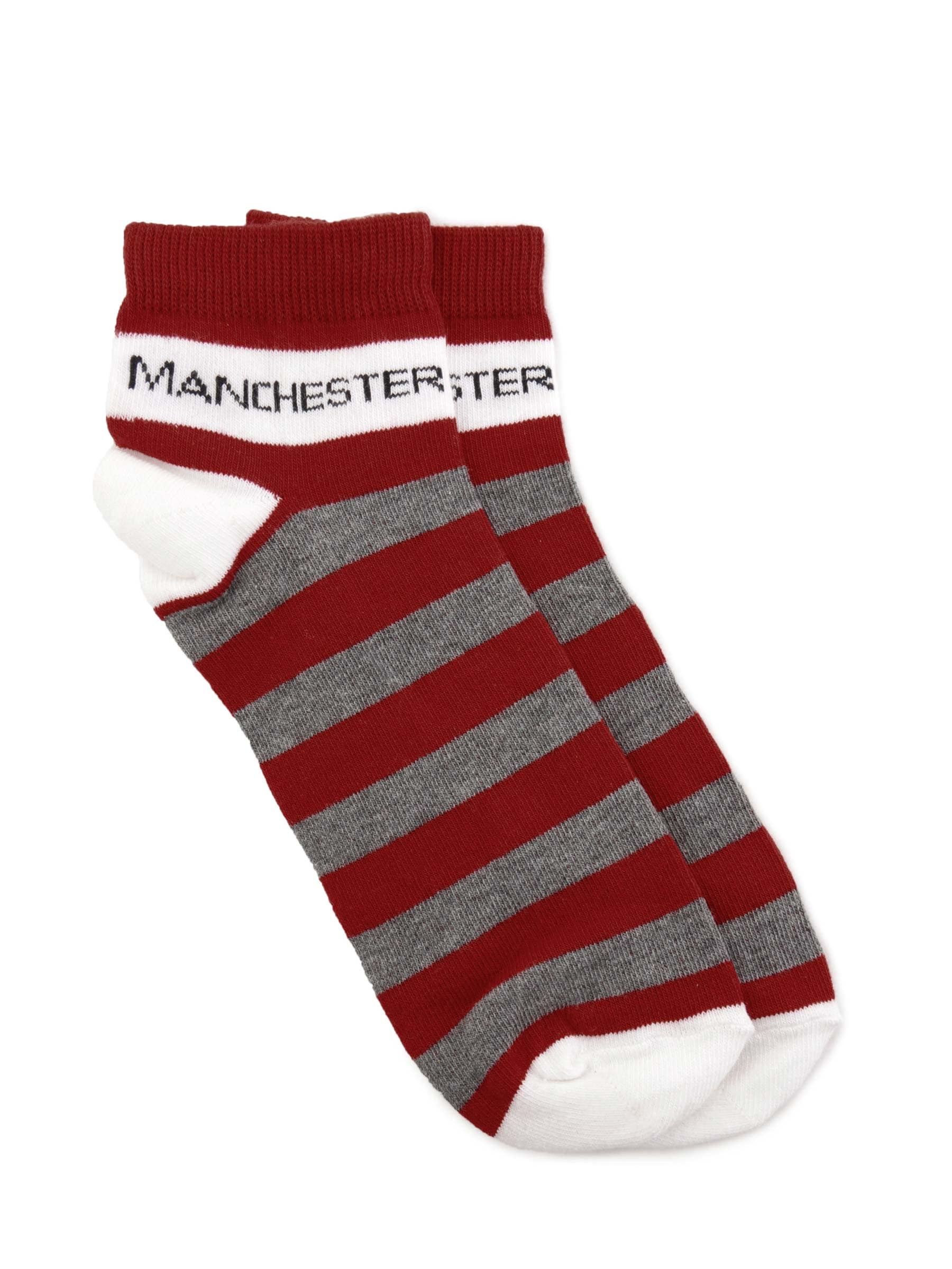 Manchester United Men Stripes Red Socks