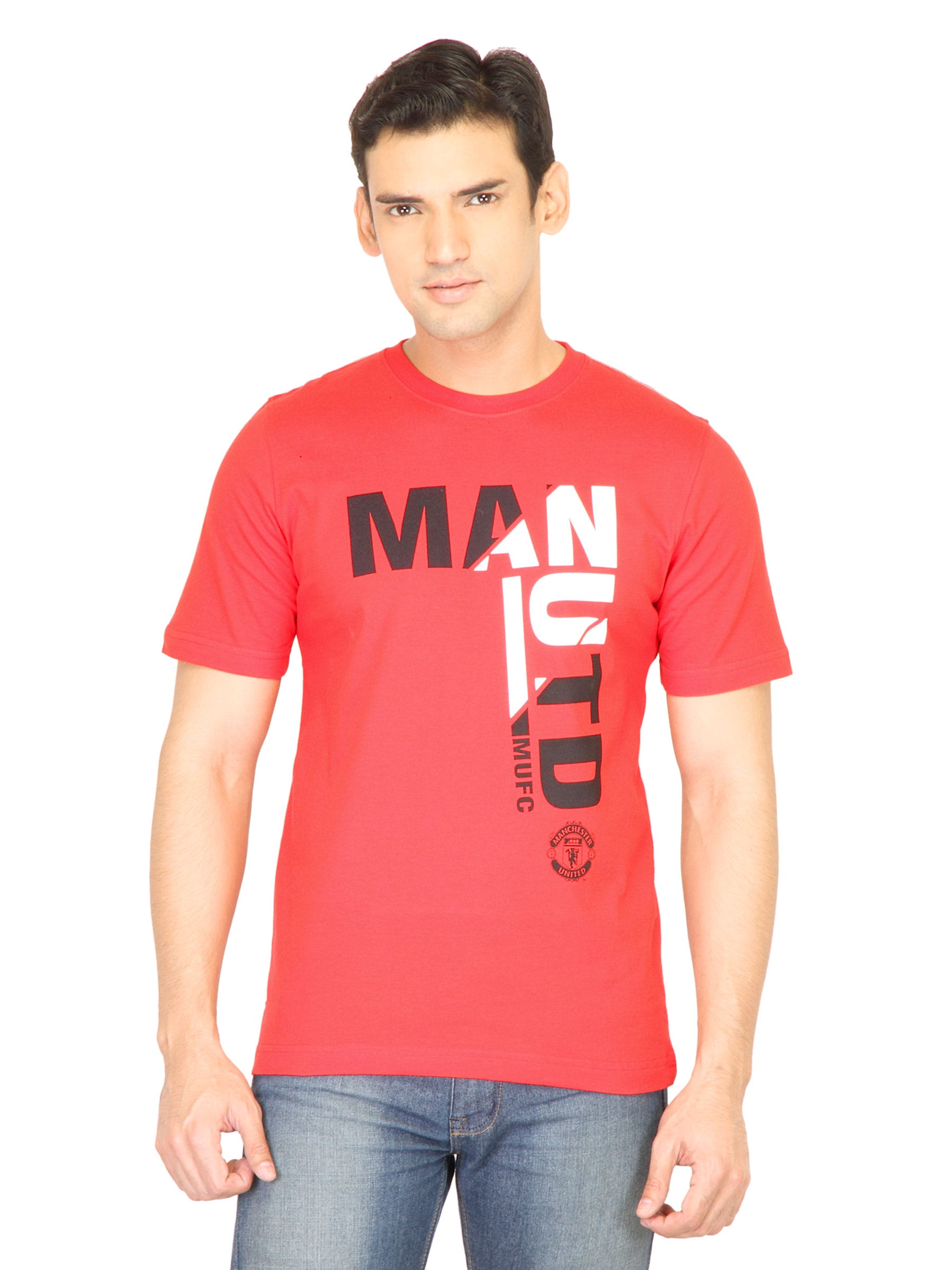 Manchester United Men Printed Red Tshirt