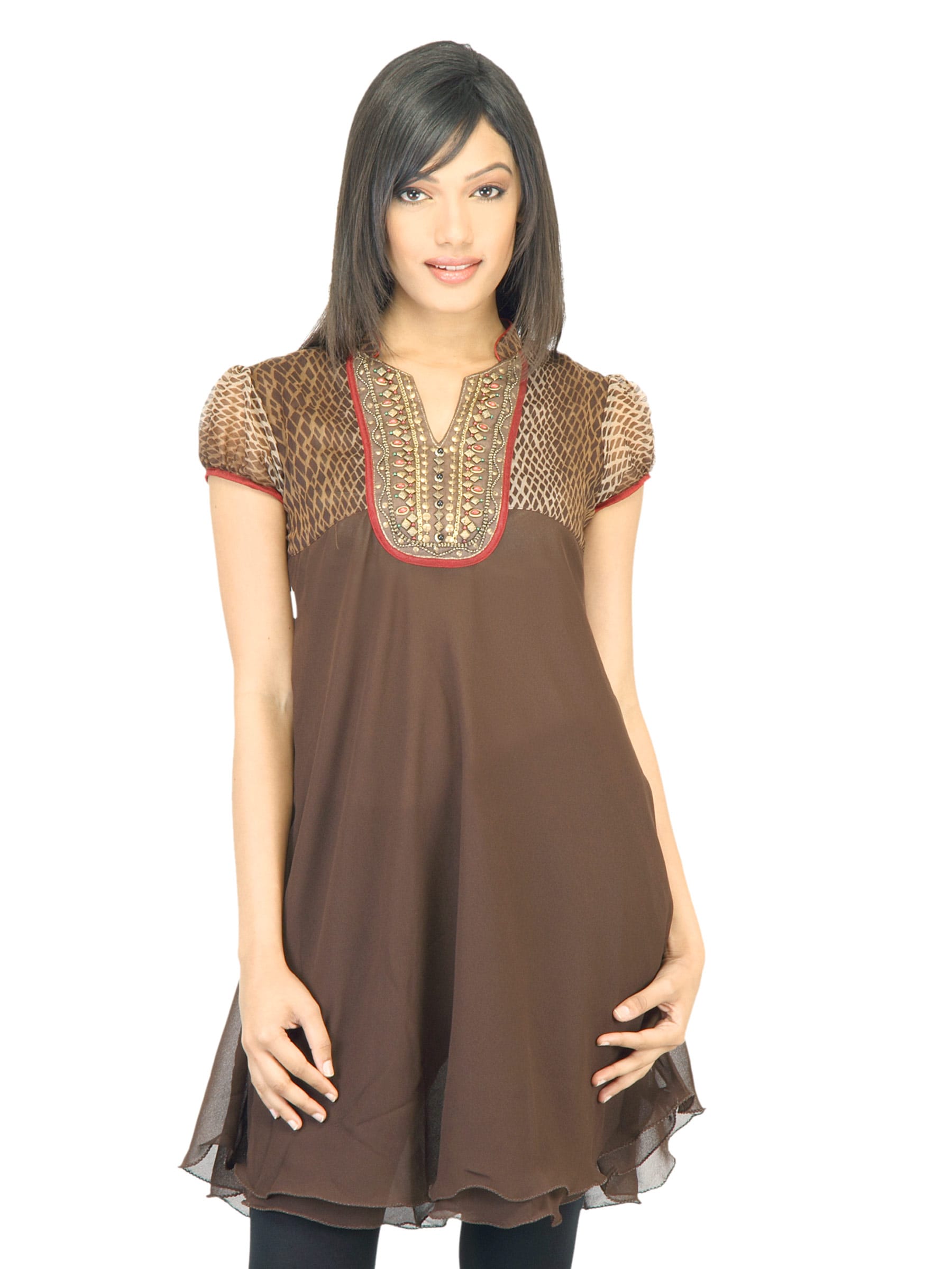 Aneri Women Himani Brown Kurta