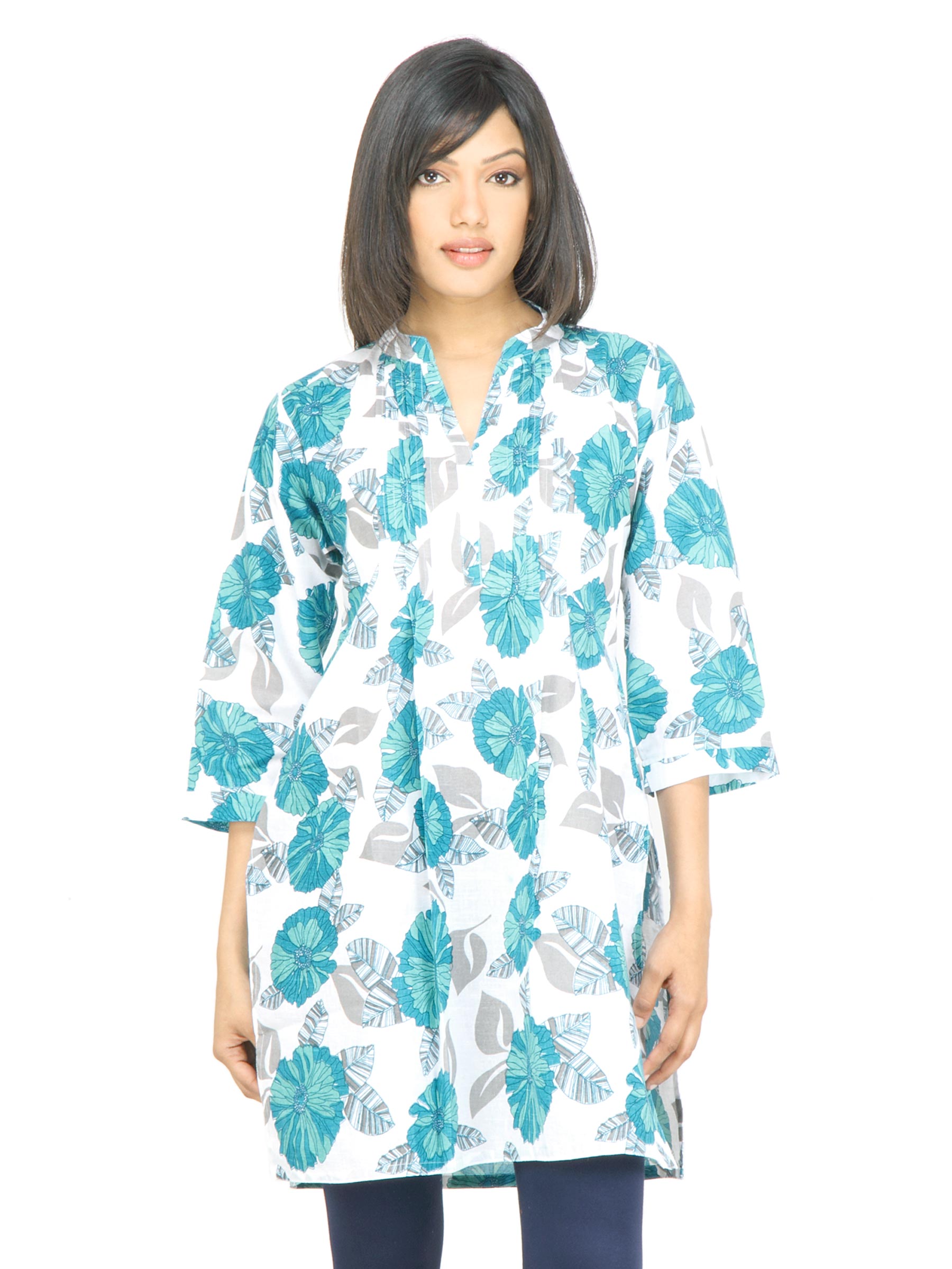 Aneri Women Sunflower Green Kurta