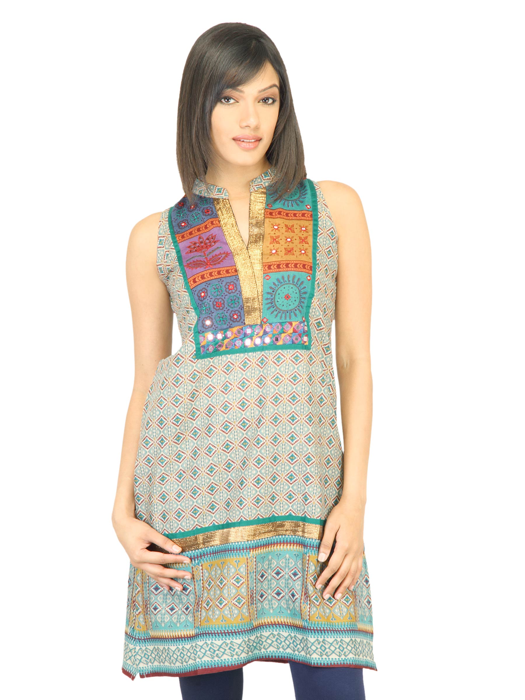 Aneri Women Ada Multi Kurta