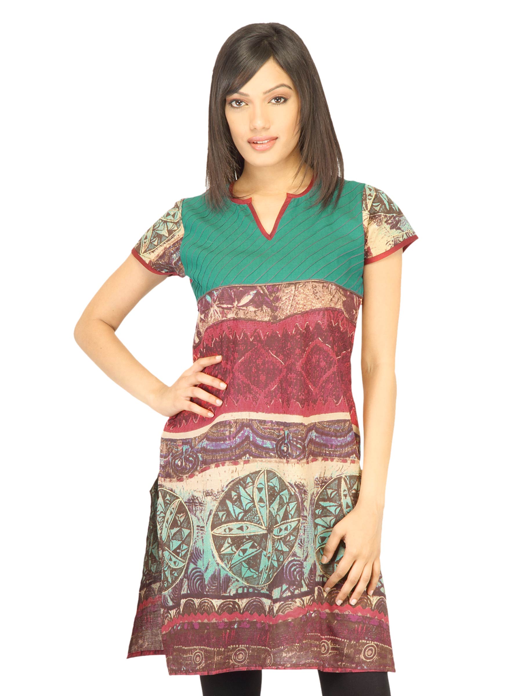 Aneri Women Vanhi Green Kurta