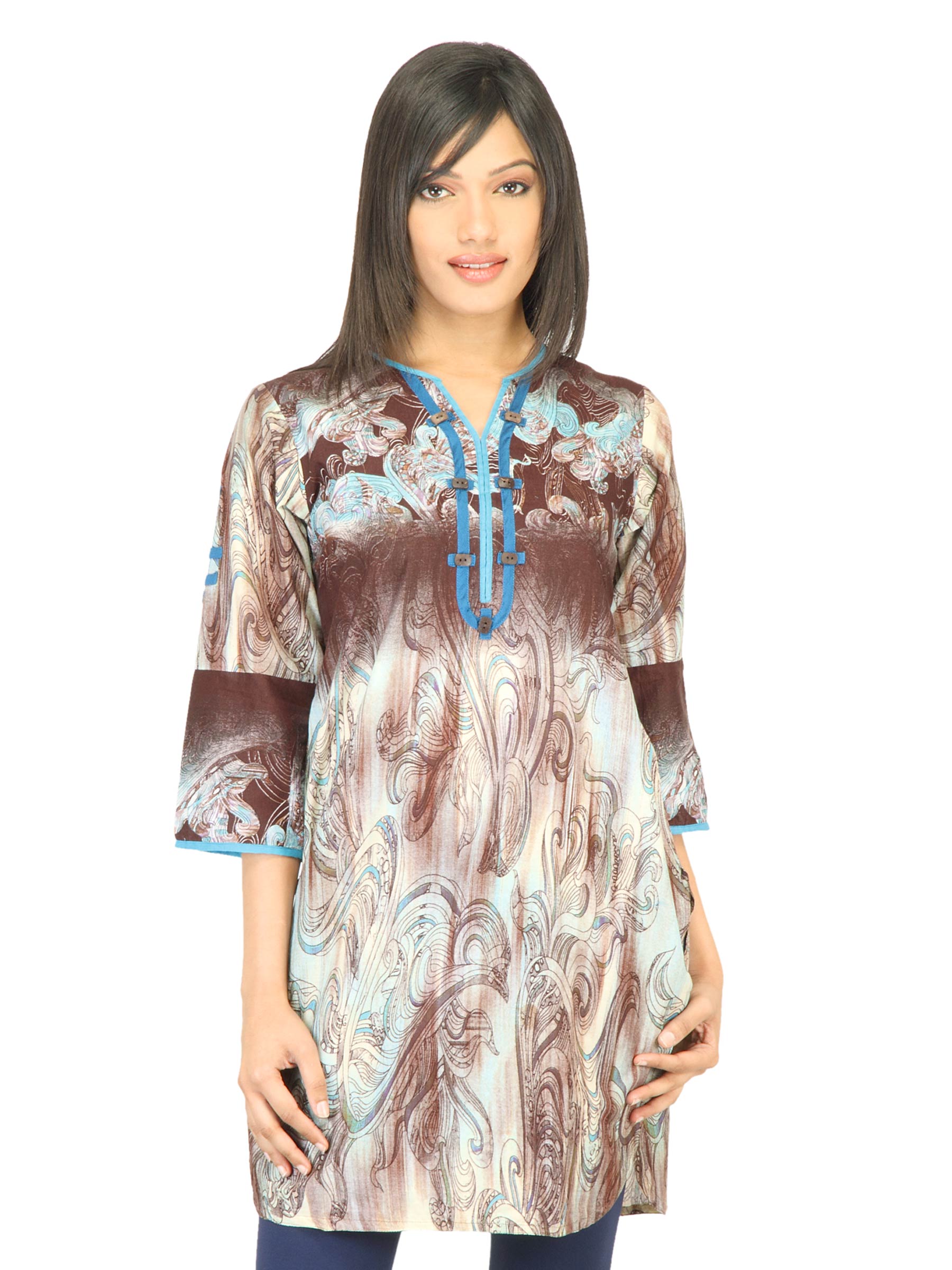 Aneri Women Chandani Brown Kurta