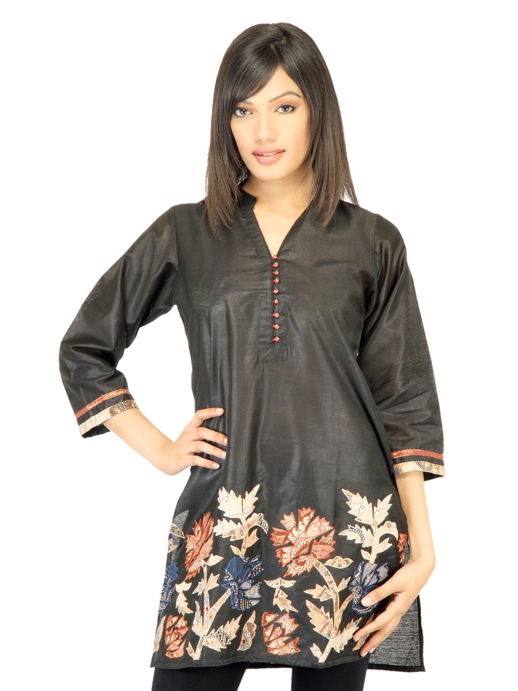 Aneri Women Zeenat Black Kurta