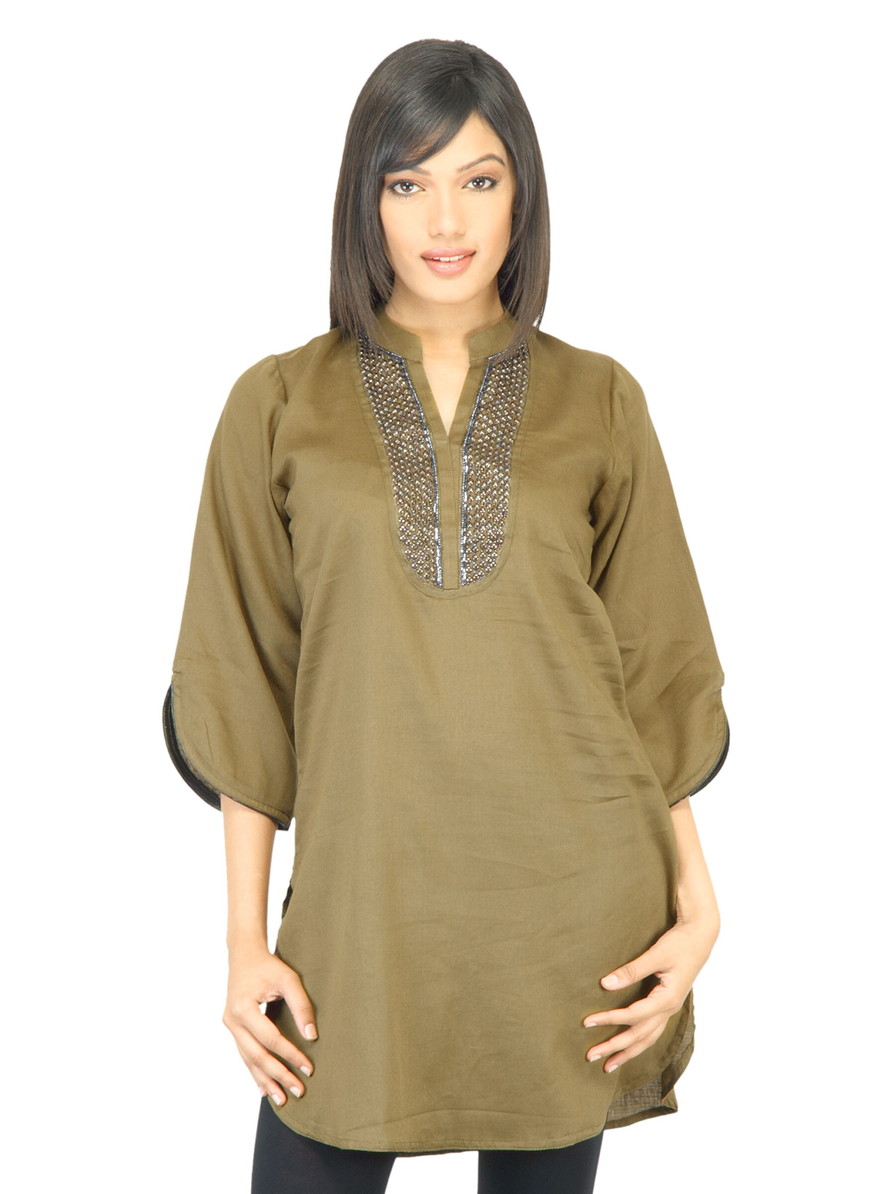 Aneri Women Nanki Green Kurta