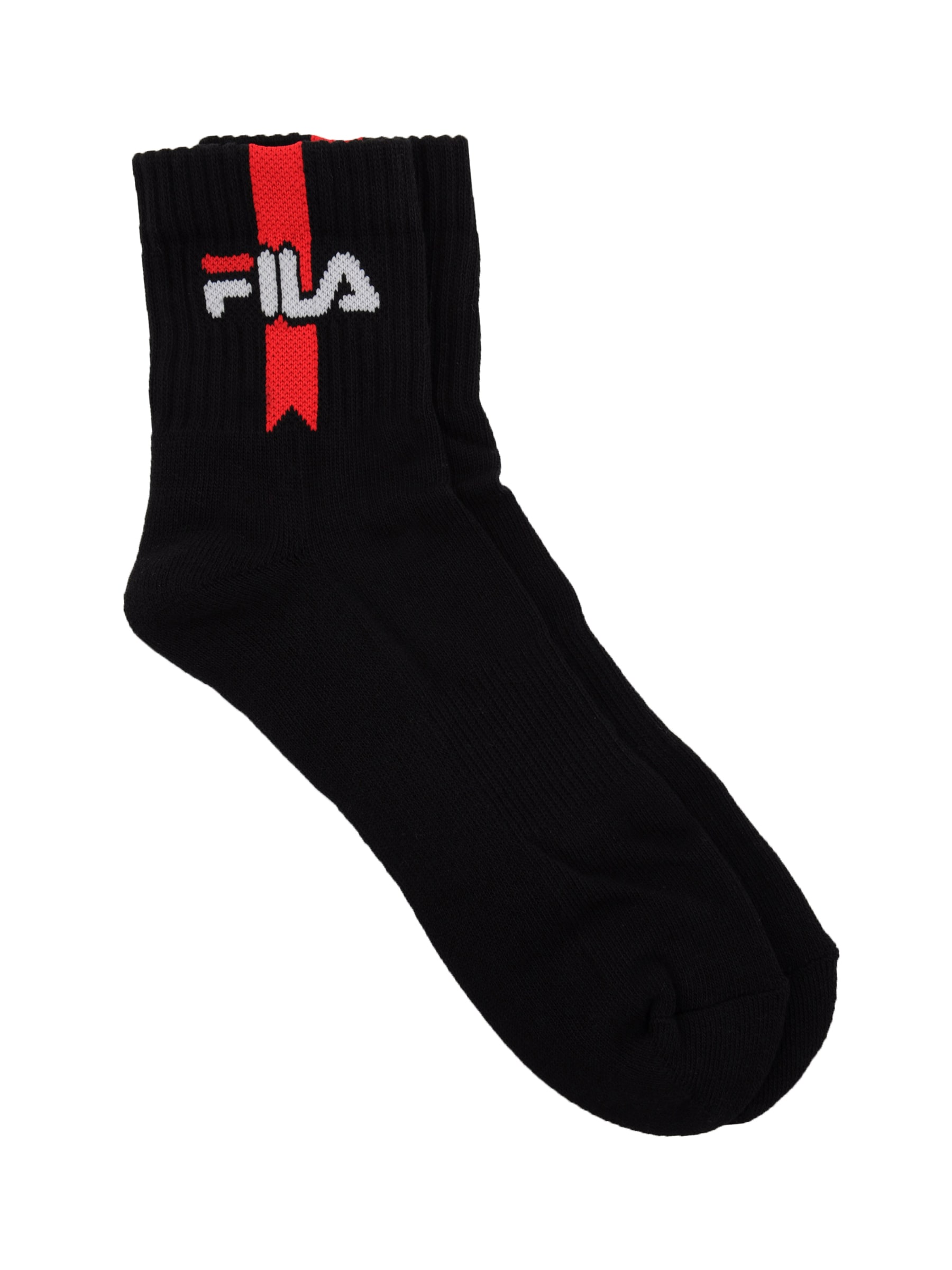 Fila Men Ankel Logo Black Socks
