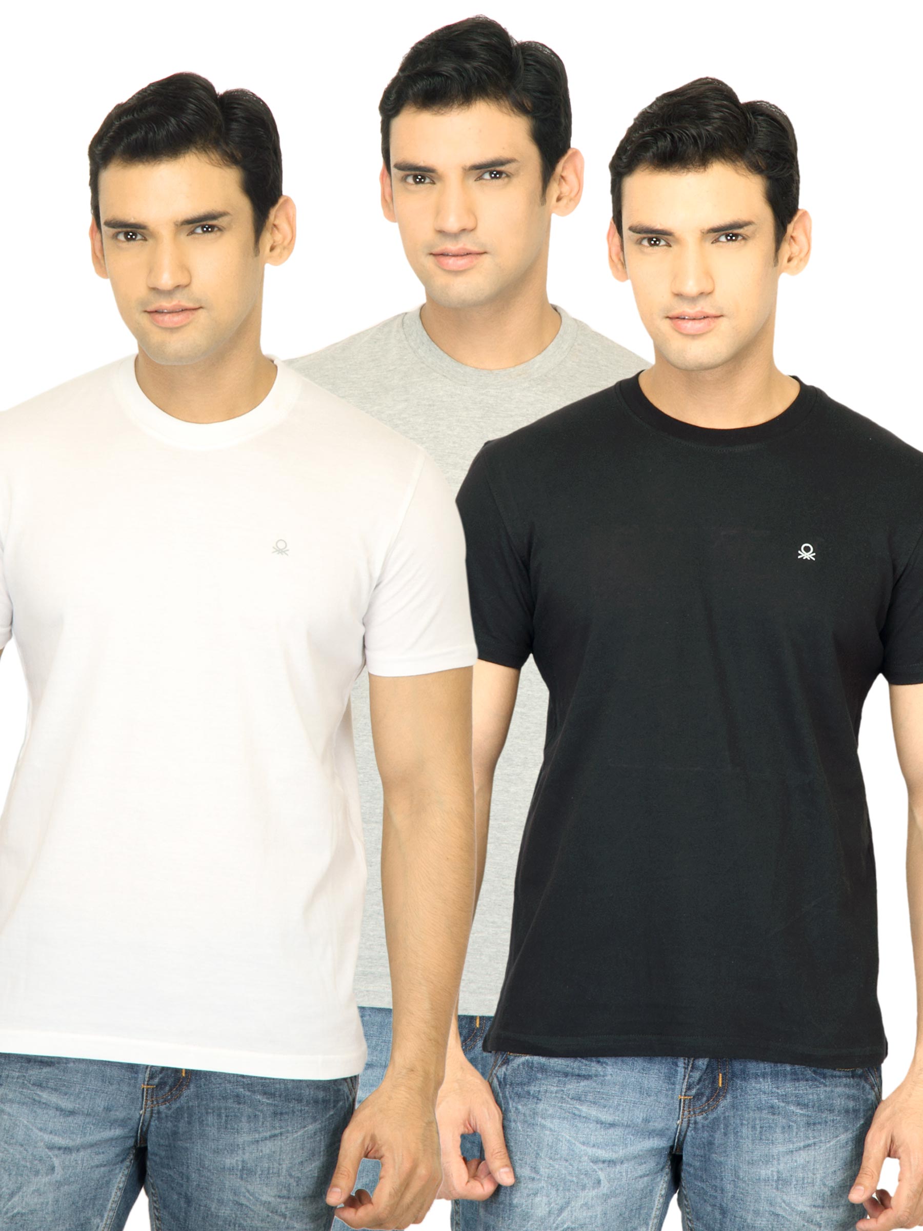 Undercolors of Benetton Men Pack Of 3 Innerwear T-Shirts