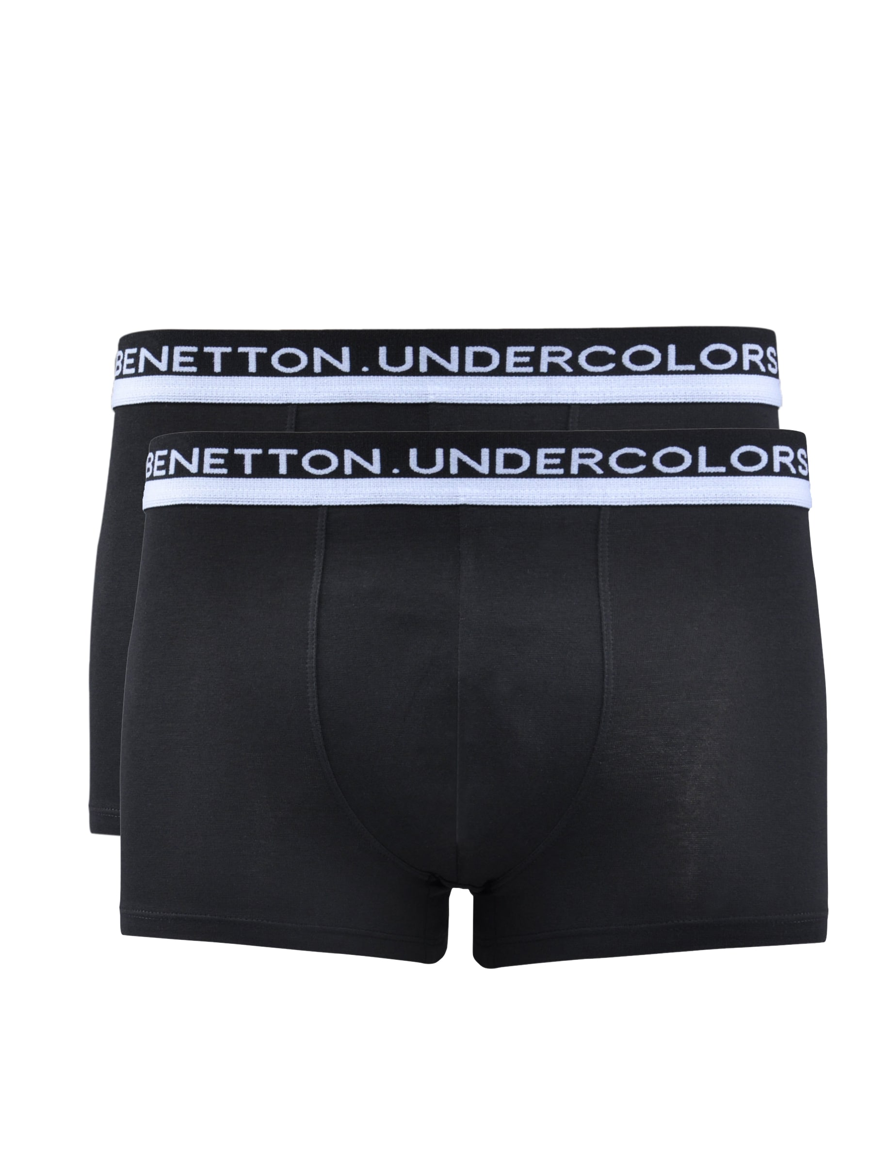 Undercolors of Benetton Men Pack of 2 Black Boxer Trunks
