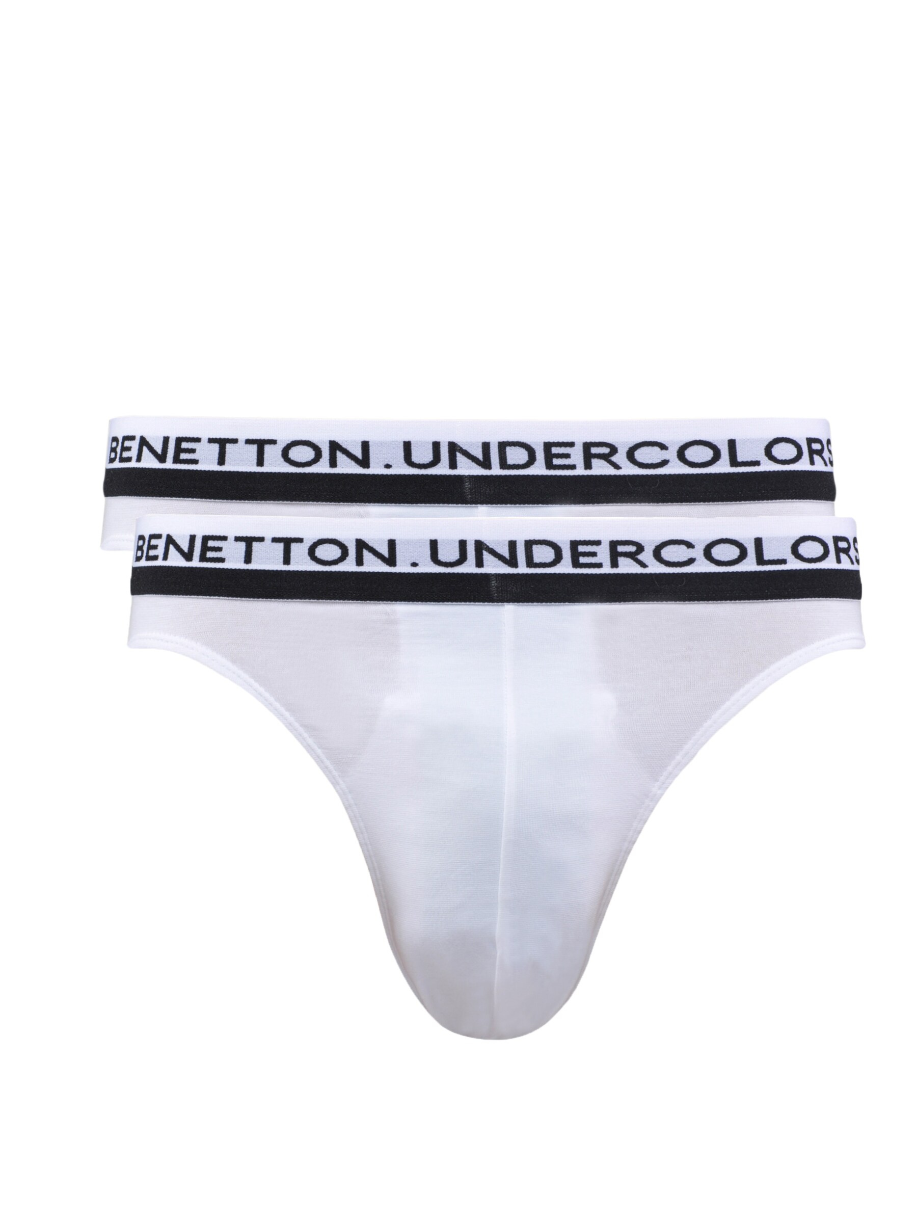 Undercolors of Benetton Men Pack of 2 White V-Briefs