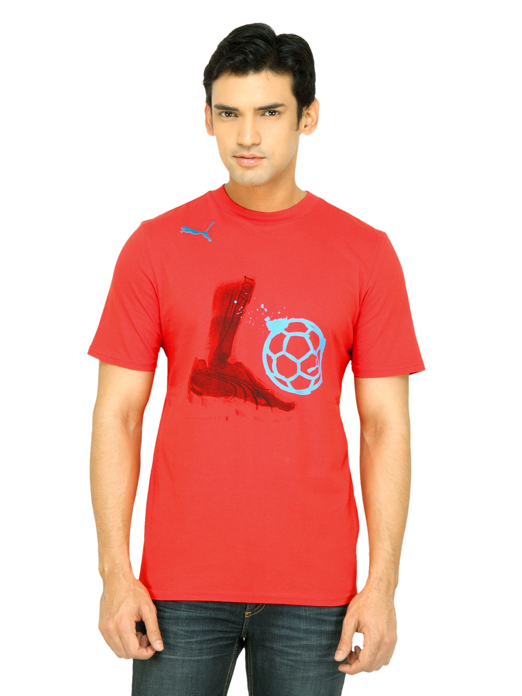 Puma Men Boot Red T-shirt