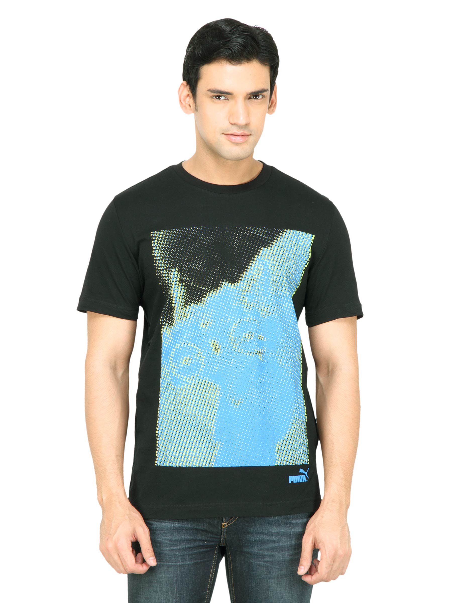 Puma Men Ghetto Halftone Black T-shirt